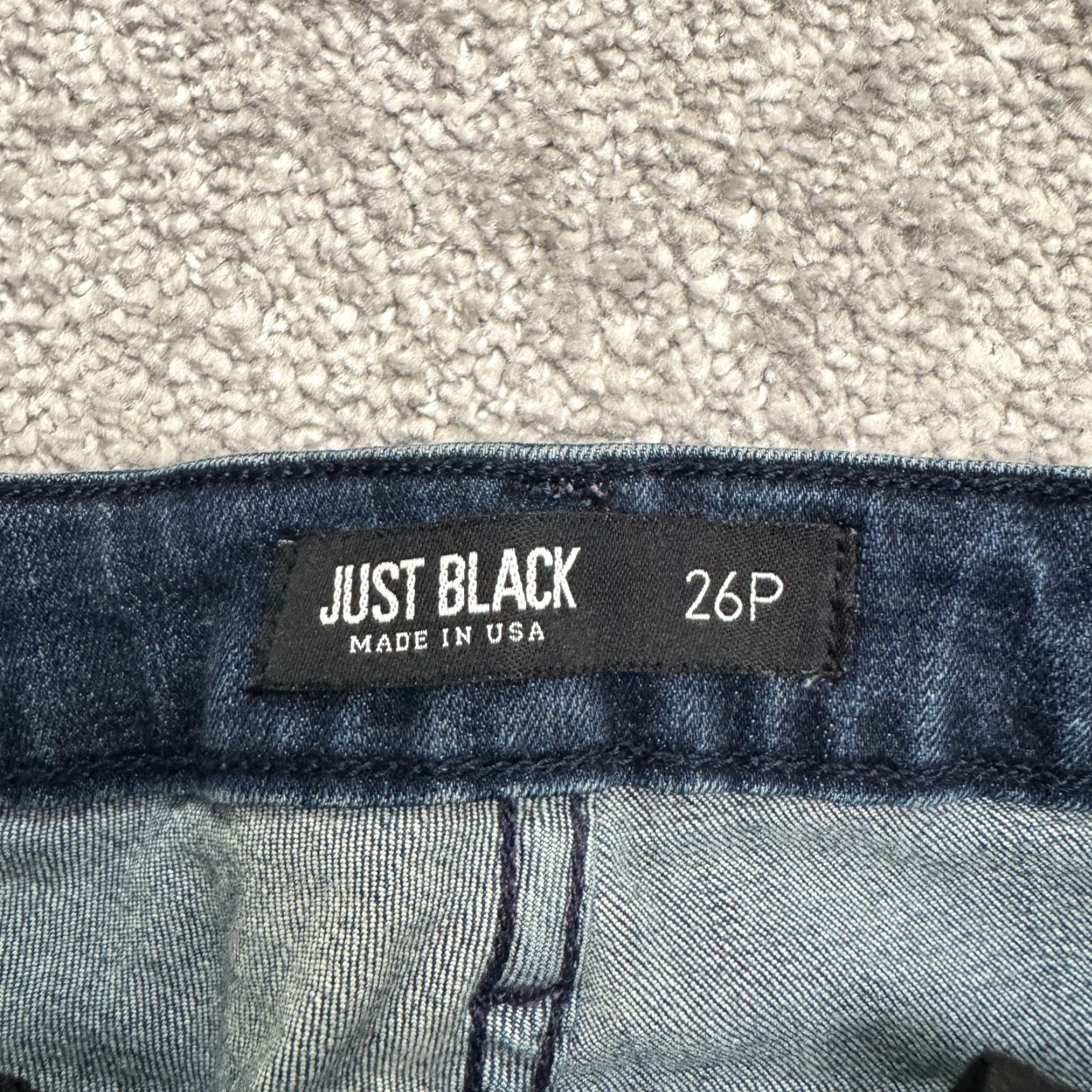 Denime JUST BLACK Mid Rise Straight Leg Crop Denim Jeans Womens 26P Blue Dark Wash Size 26" / US 2 / IT 38 - 7 Thumbnail