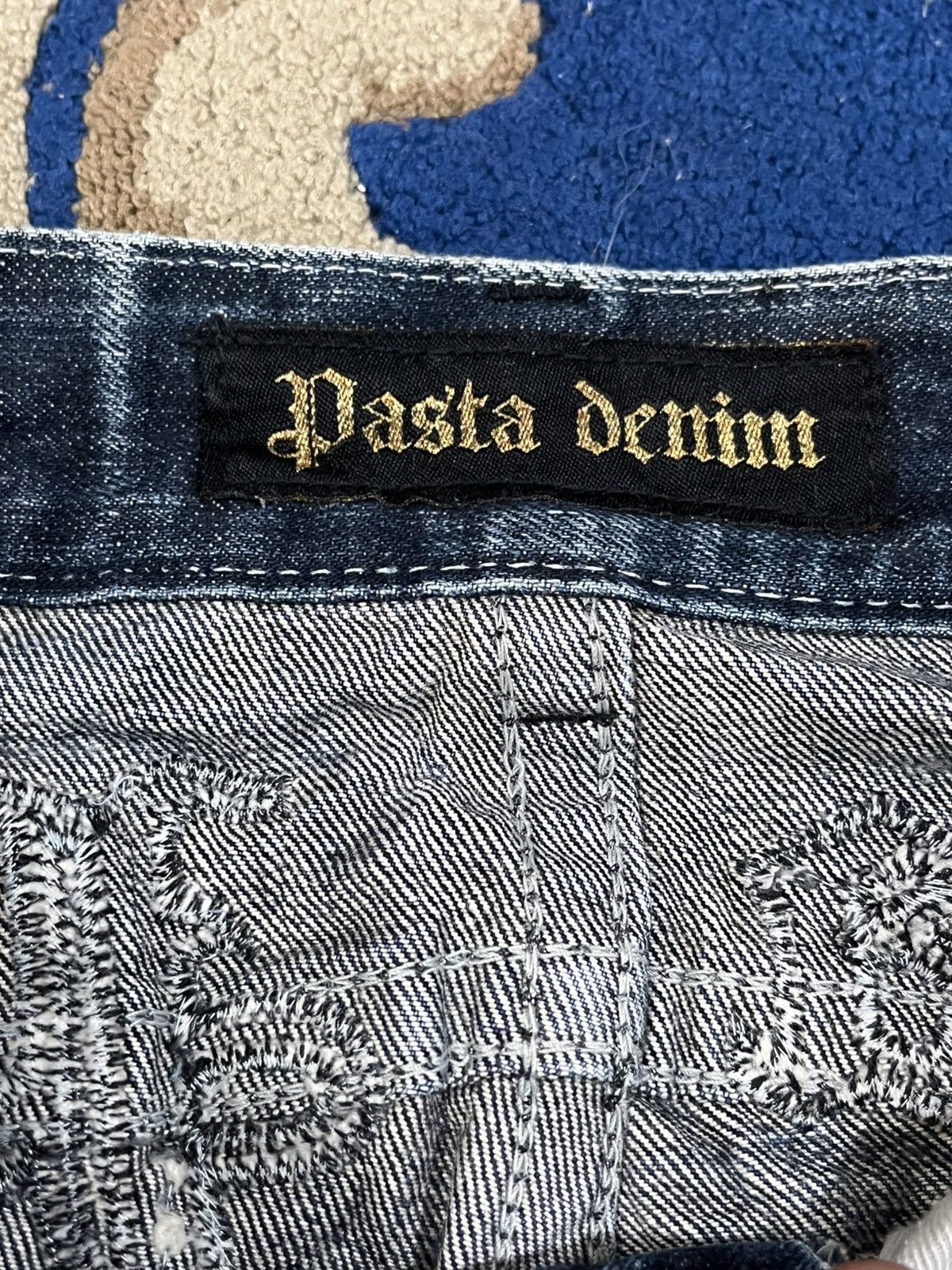 Beauty Beast Vintage Pasta Denim Flare Punk Ripped Jeans Size US 31 - 11 Thumbnail