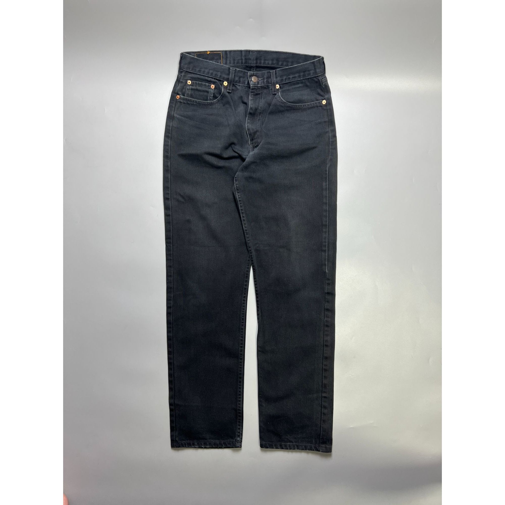 Levi’s 615 Orange Tab Black Denim Jeans Pants (Y1063)