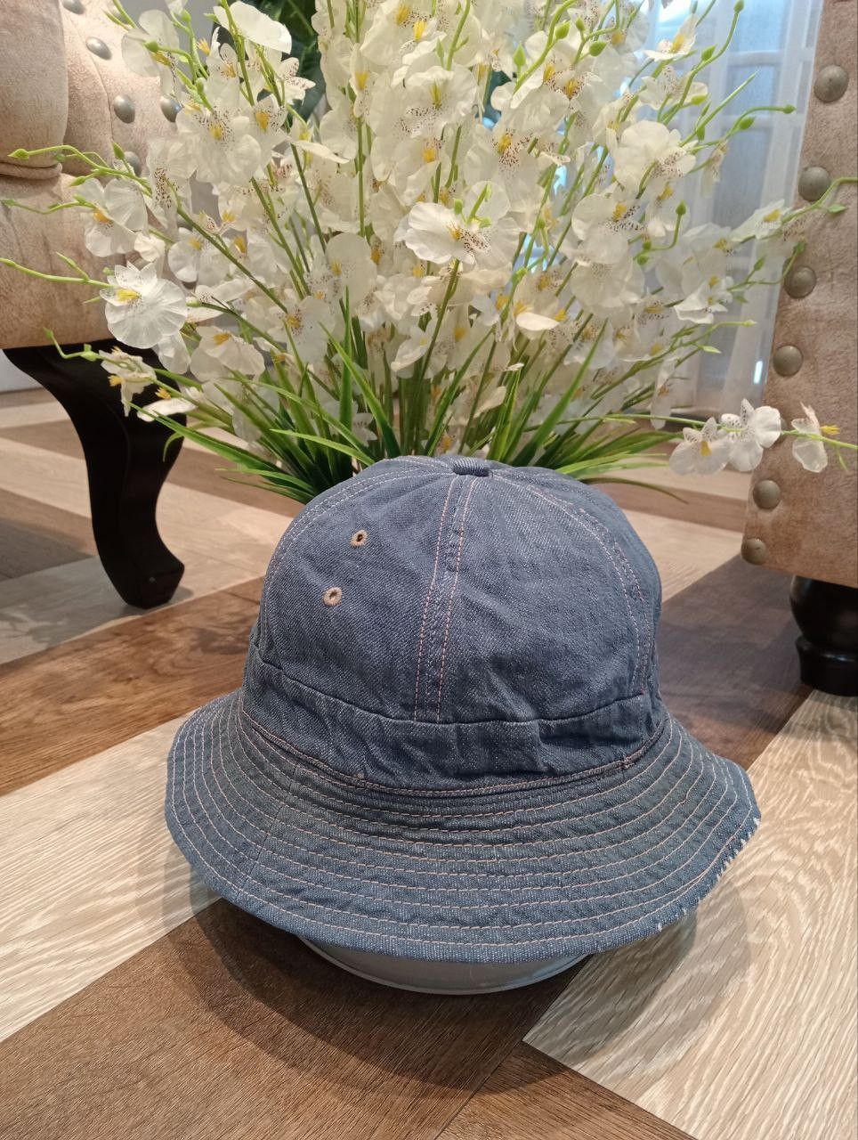 Denime DENIME JAPAN DNM SPORTS BLUE DENIM BUCKET HAT Size ONE SIZE - 1 Thumbnail
