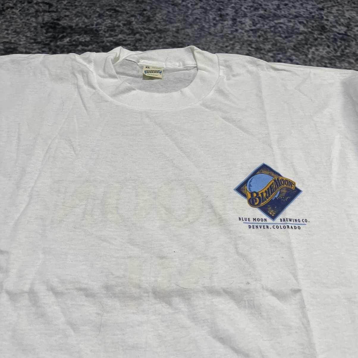 Vintage Vintage 90s Blue Moon Beer Moon Me Funny Beer Party T Shirt Size US XL / EU 56 / 4 - 5 Thumbnail