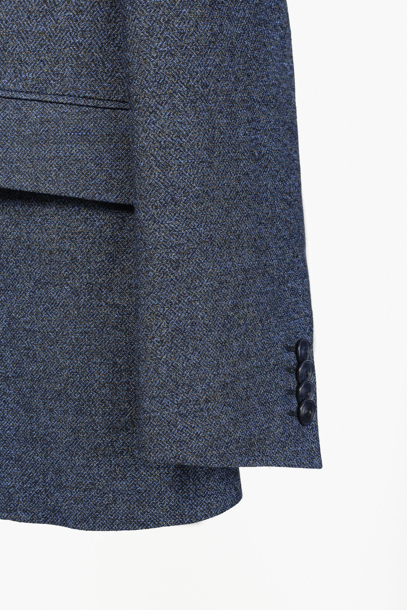 Etro Etro Indigo Herringbone Single-Breasted Blazer Jacket Size 40R - 6 Thumbnail