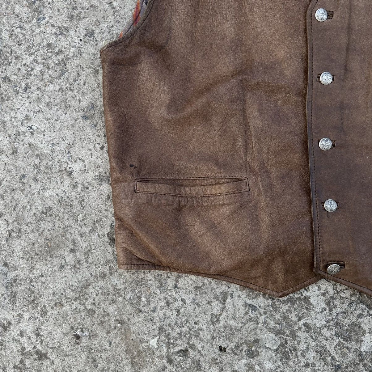 If Six Was Nine × Japanese Brand × Number (N)ine Vintage Japanese Style Leather Vest Cowboy Style Old Money Size US M / EU 48-50 / 2 - 3 Thumbnail