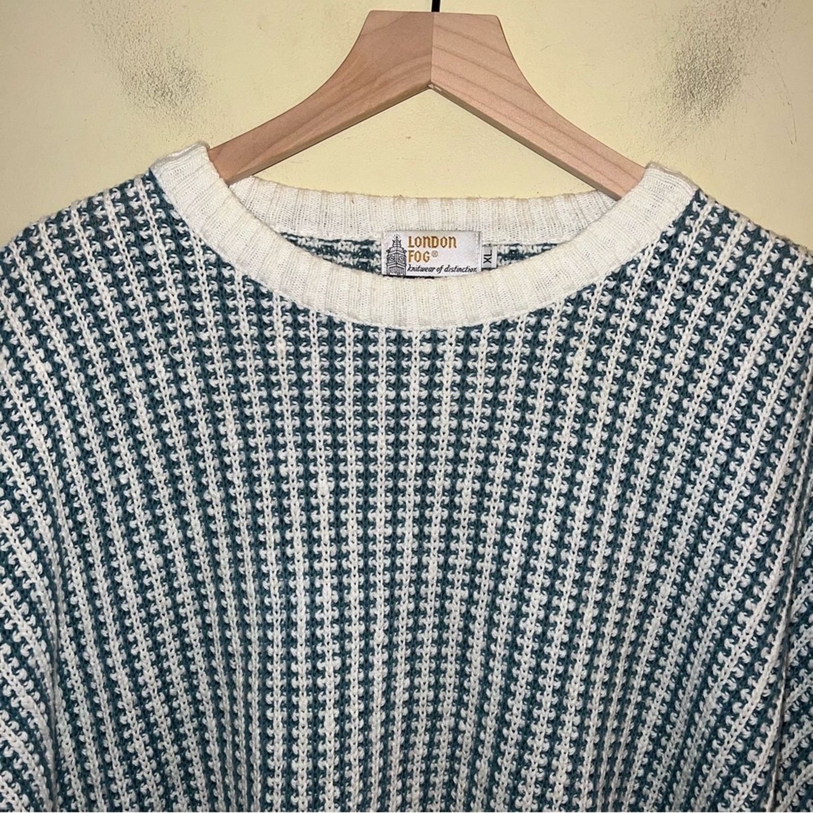 London Fog VNTG LONDON FOG large knit crewneck grandpa sweater XLcozy Size US XL / EU 56 / 4 - 4 Thumbnail