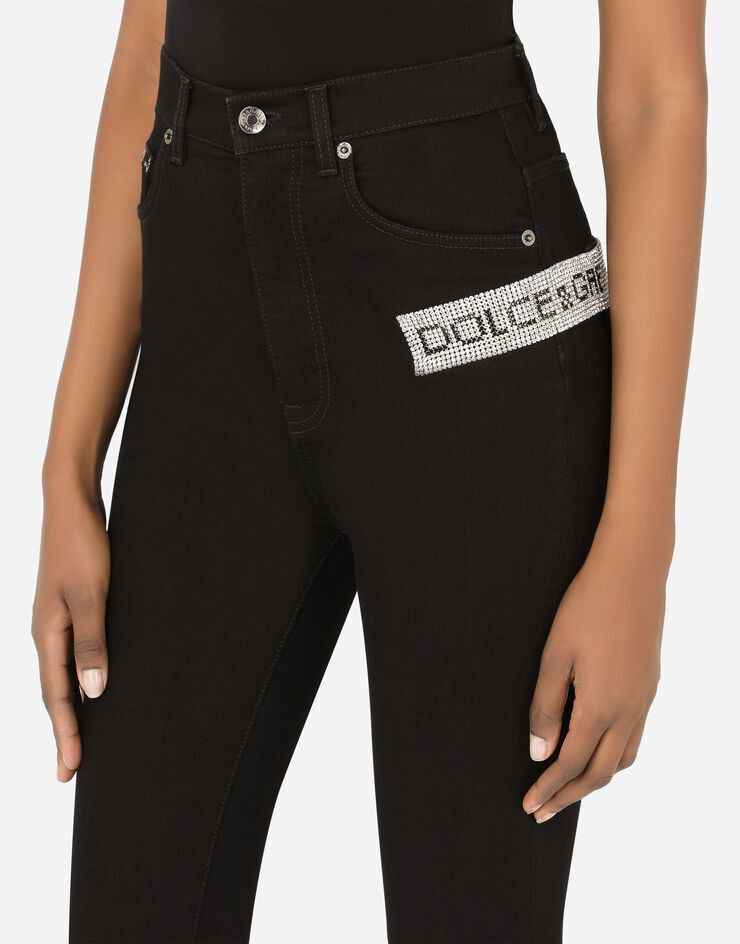 Dolce & Gabbana o1y0825 Denim Pant in Black Size 25" / US 0 / IT 36 - 4 Thumbnail