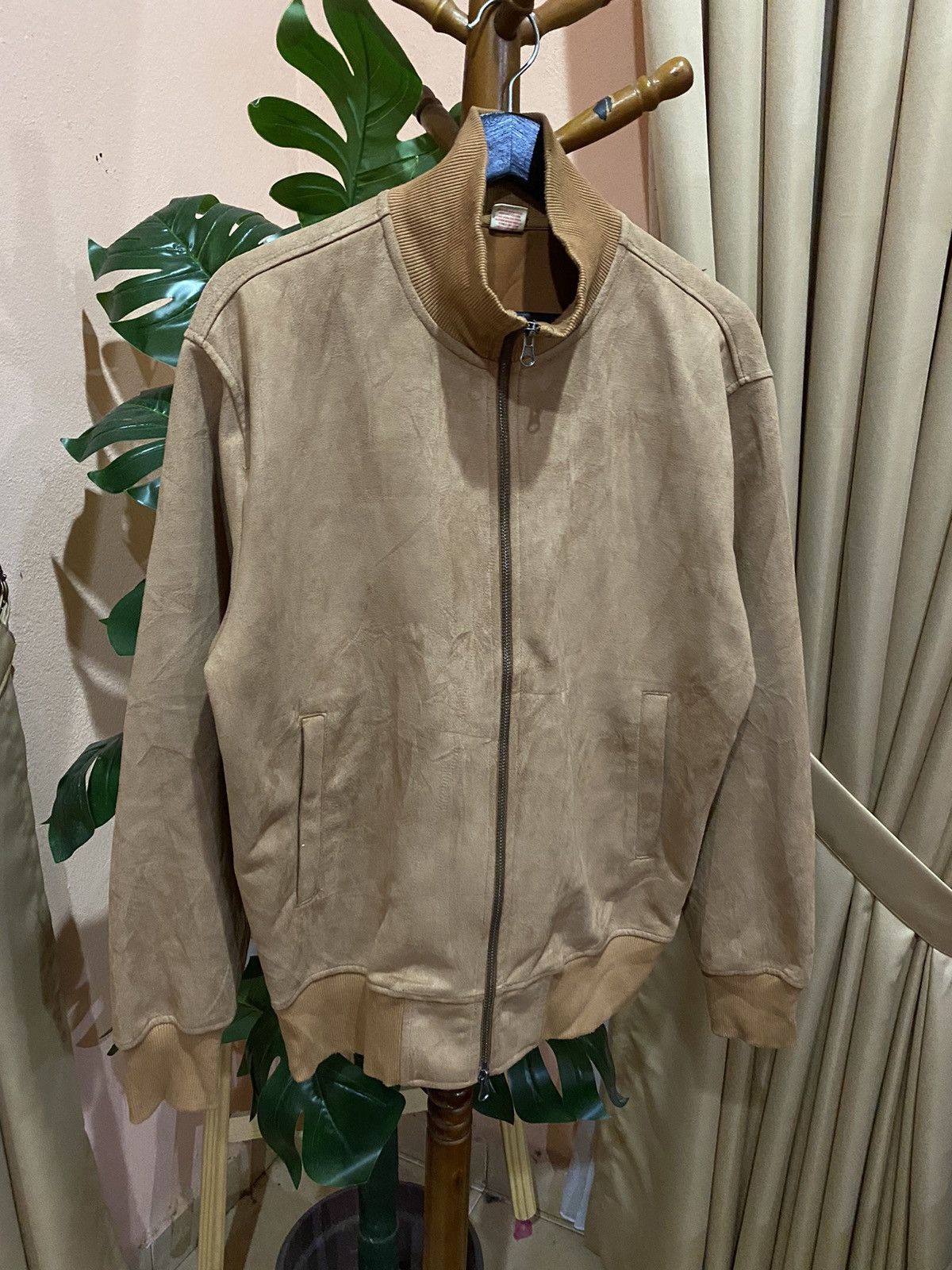 Japanese Brand Purple & Yellow Vintage Tan Bomber Jacket Size US M / EU 48-50 / 2 - 3 Thumbnail