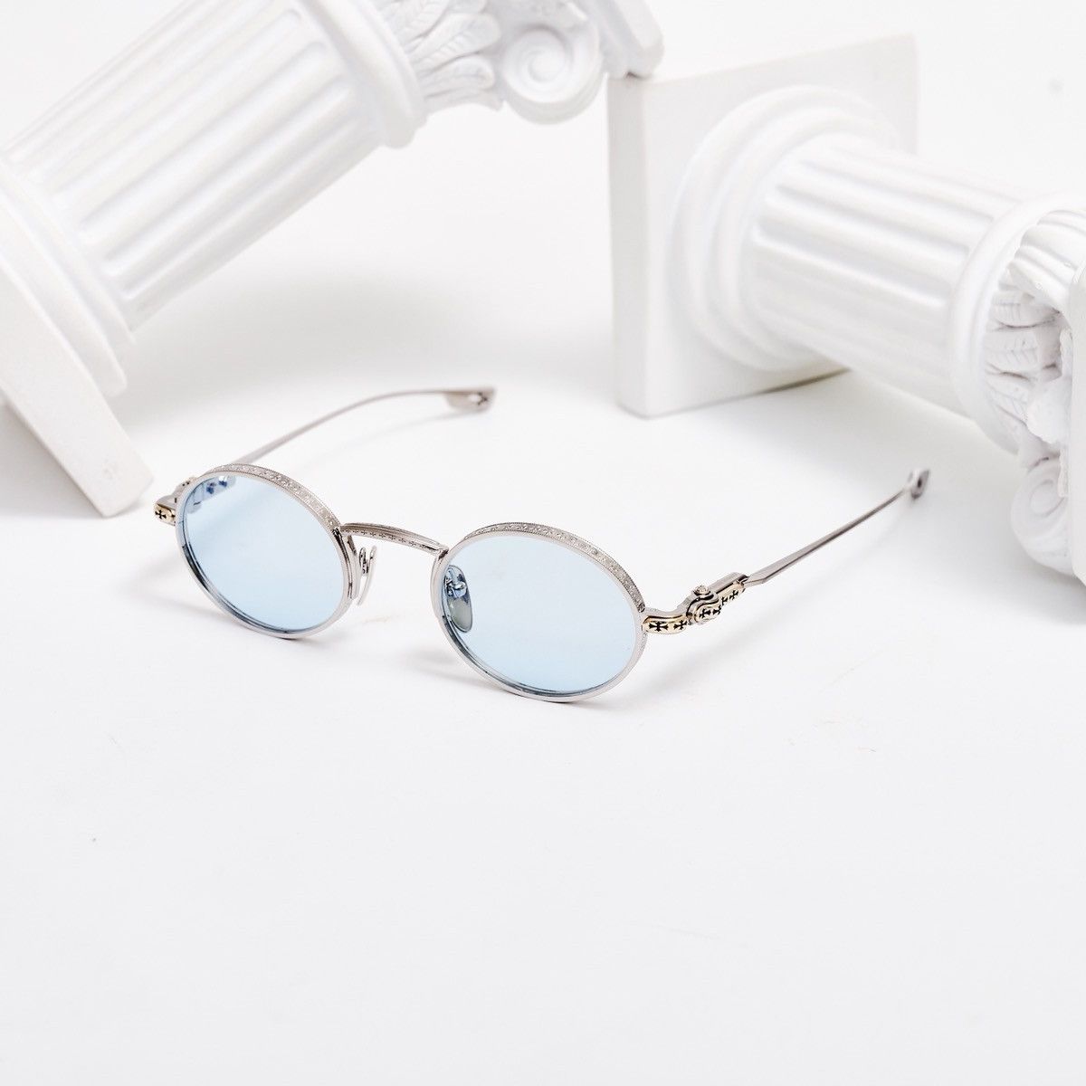 Chrome Hearts CHROME HEARTS HONEY DIPPED BRUSHED ALLOY SUNGLASSES Size ONE SIZE - 1 Thumbnail