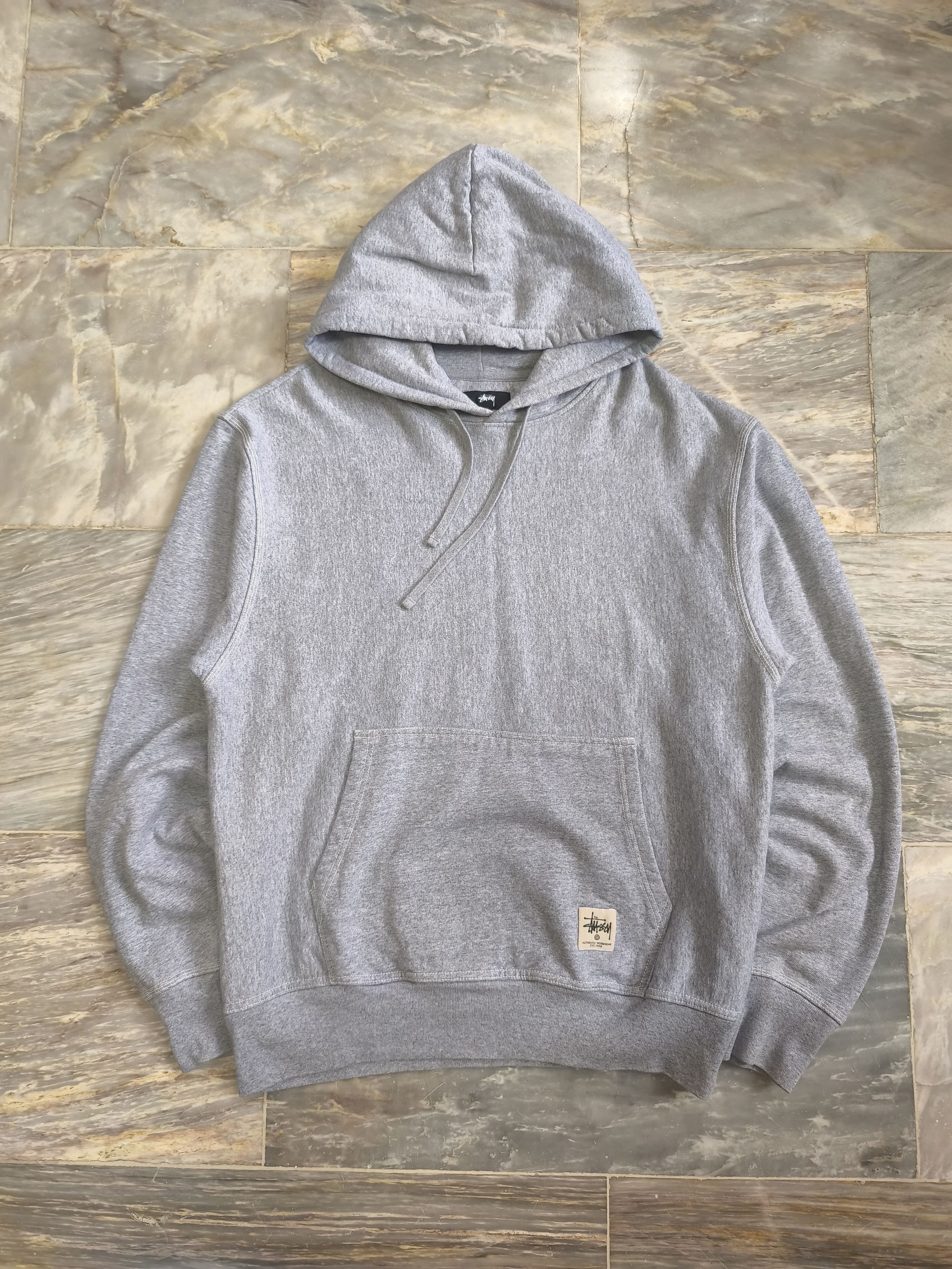Stussy stussy double face label zip hoodie, contrast stitch | Grailed