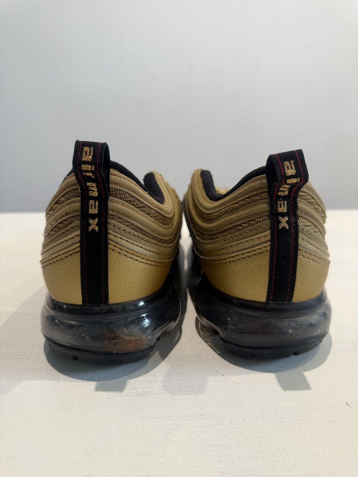 Nike Nike - 2018 Air Vapormax 97 Metallic Gold Size US 11 / EU 44 - 2 Thumbnail