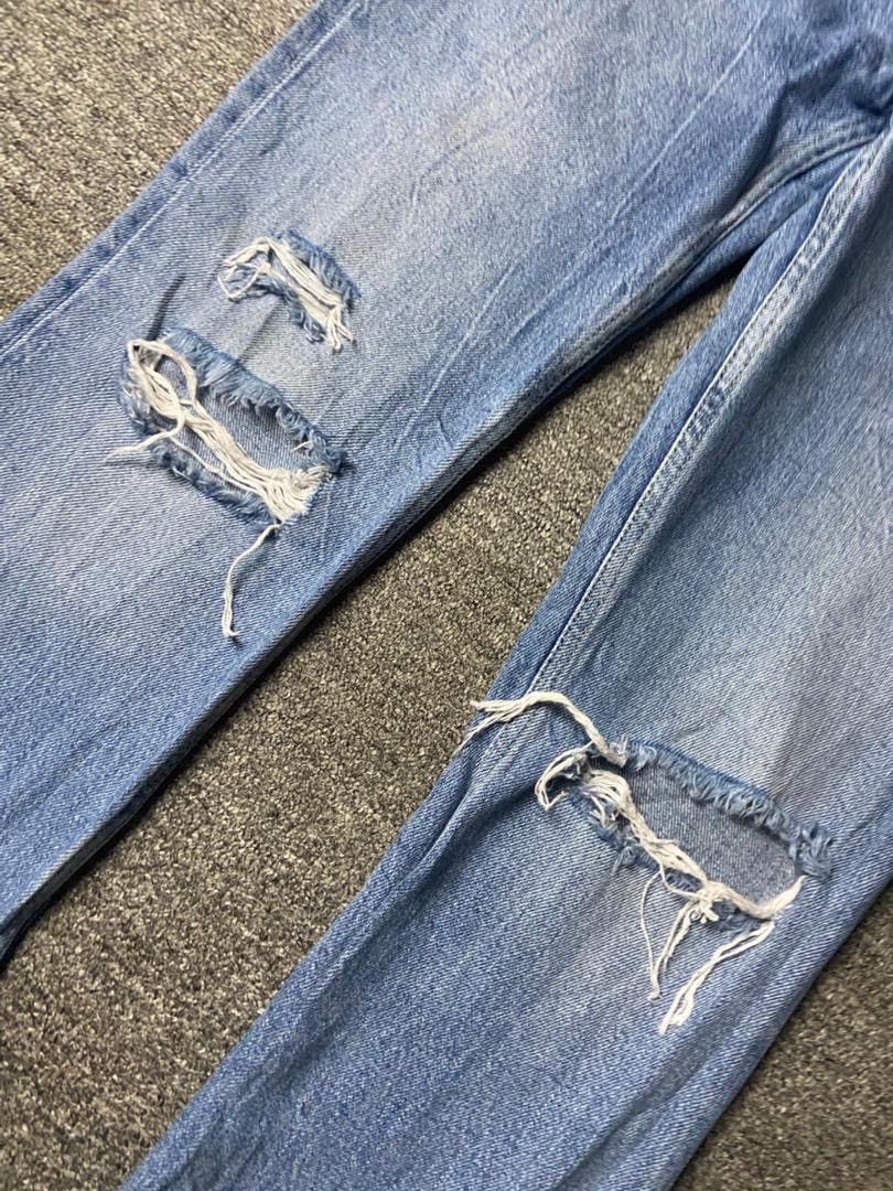 Bershka Bershka Denim Collection Flare Ripped Jeans (172) Size 28" / US 6 / IT 42 - 10 Thumbnail