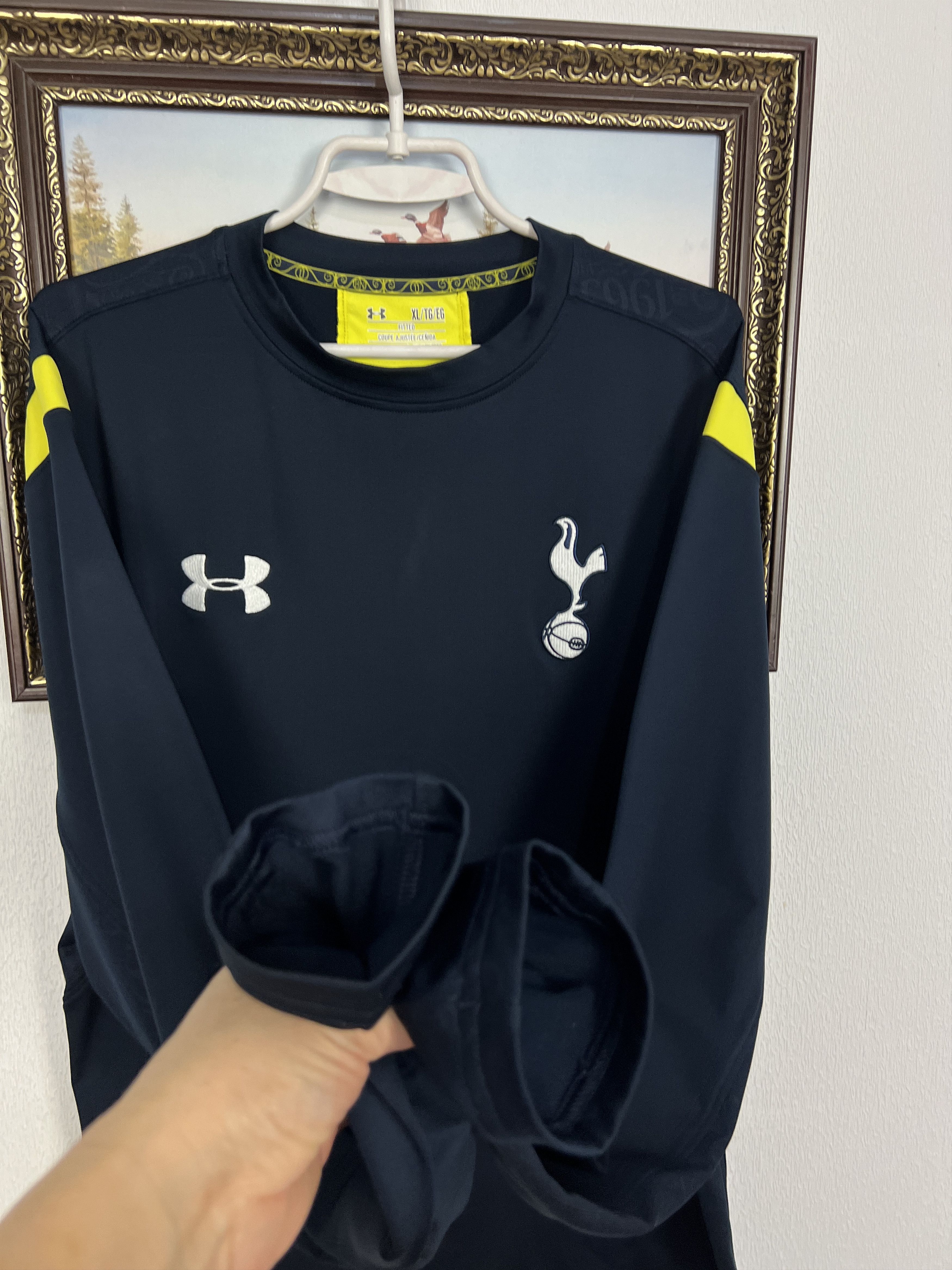 Under Armour Tottenham Under Football Train Sweatshirt Blue Track Top Size US XL / EU 56 / 4 - 6 Thumbnail