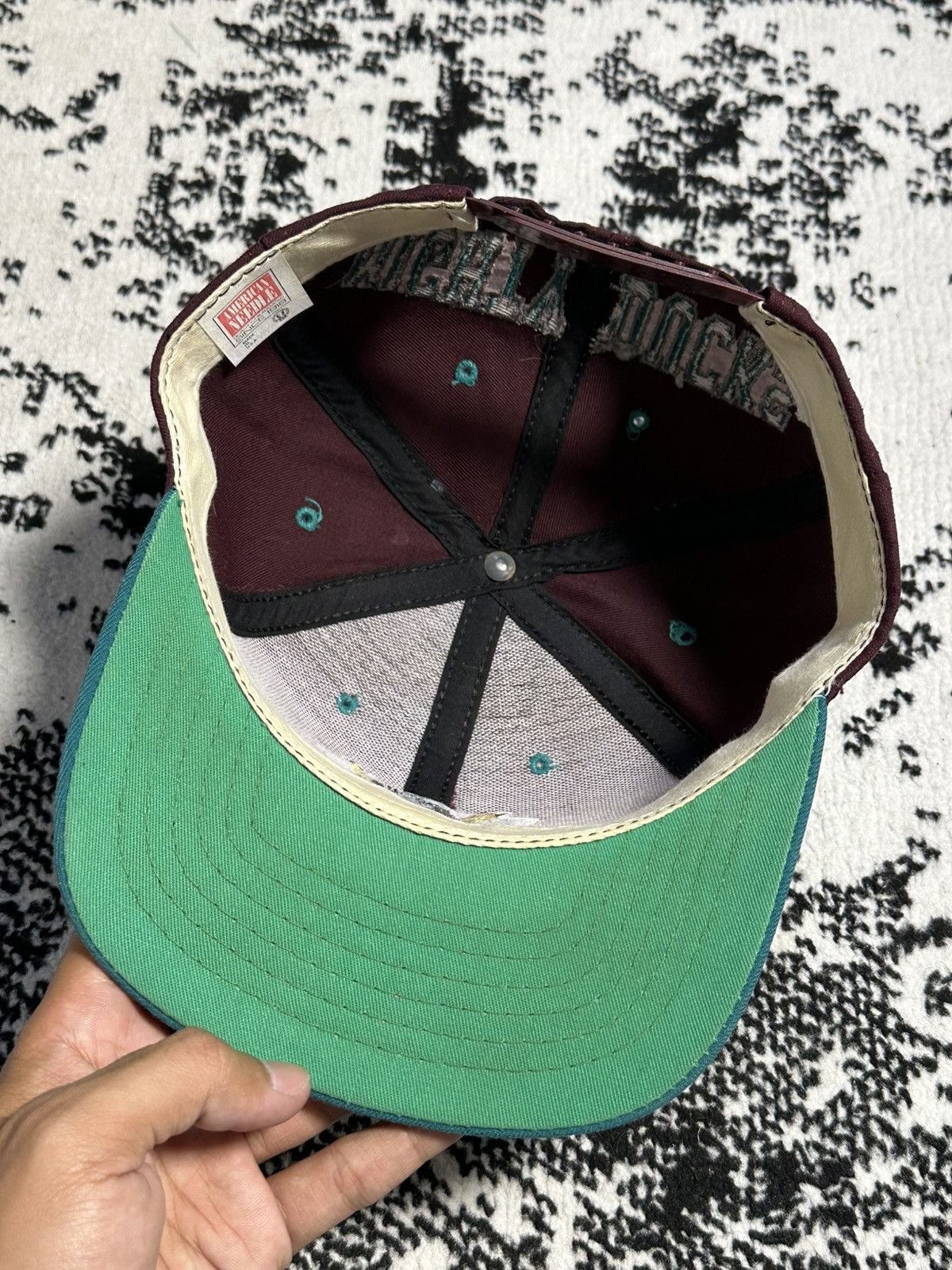 American Needle Vintage 90s Mighty Ducks Blockhat NHL Hat Size ONE SIZE - 5 Thumbnail