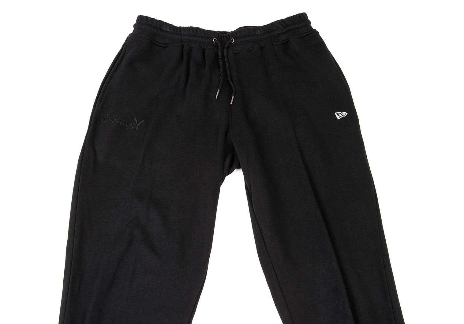 Yohji Yamamoto Logo Embroidered Sweatpants in Black XL Size US 38 / EU 54 - 2 Thumbnail