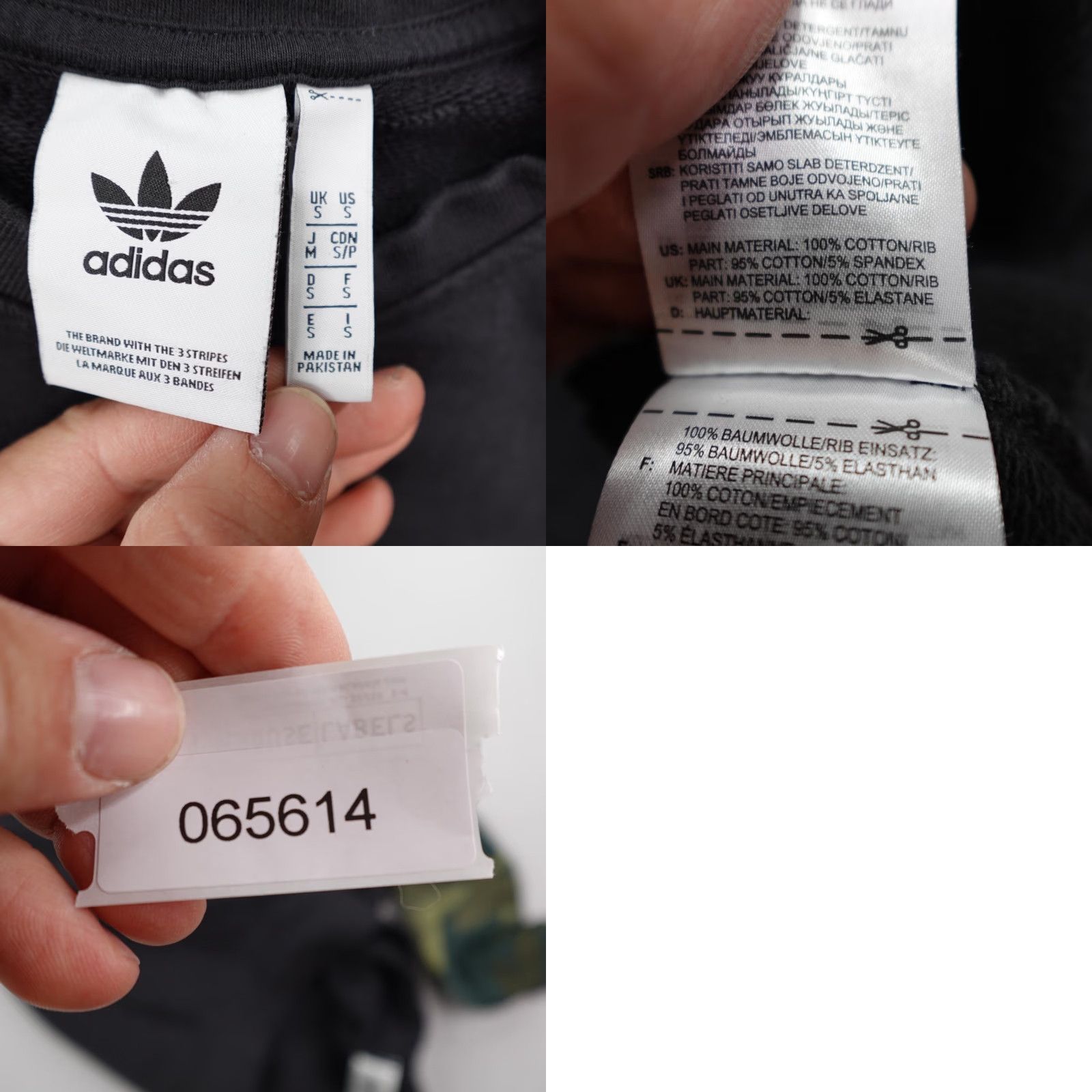 Adidas Adidas Sweatshirt Men Small Black Green Camo Trefoil Crewneck Pullover Knit, Regular Fit, All Seasons, Logo, Outdoors/Sports Size US S / EU 44-46 / 1 - 8 Thumbnail