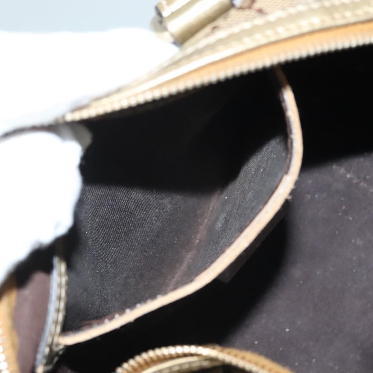 Gucci GUCCI GG Crystal Hand Bag Coated Canvas Brown Gold Size ONE SIZE - 20 Thumbnail