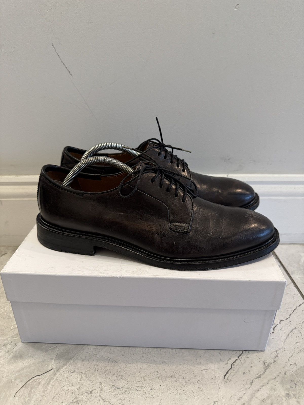 Paul Smith Paul Smith Brushed Brown Leather Oxford Size US 8.5 / EU 41-42 - 2 Thumbnail