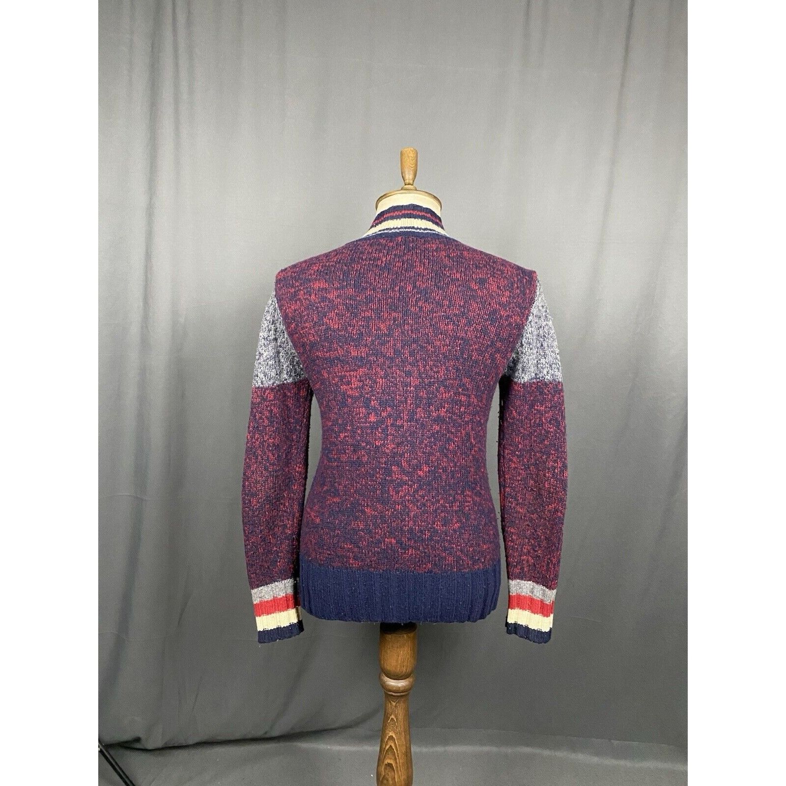 Dolce & Gabbana Dolce&Gabbana Men's Purple Gray Heavy Knitted Full Zip Sweat Size US S / EU 44-46 / 1 - 7 Thumbnail