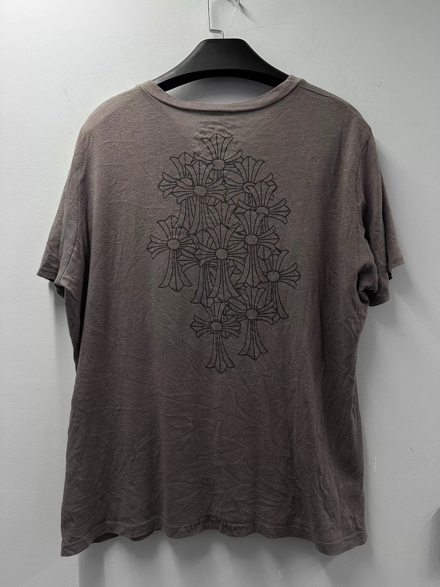 Chrome Hearts Chrome Hearts Vintage Charcoal Gray Dagger Phantom Cross V-Neck Short Sleeve XXL Unisex Size US XXL / EU 58 / 5 - 4 Thumbnail