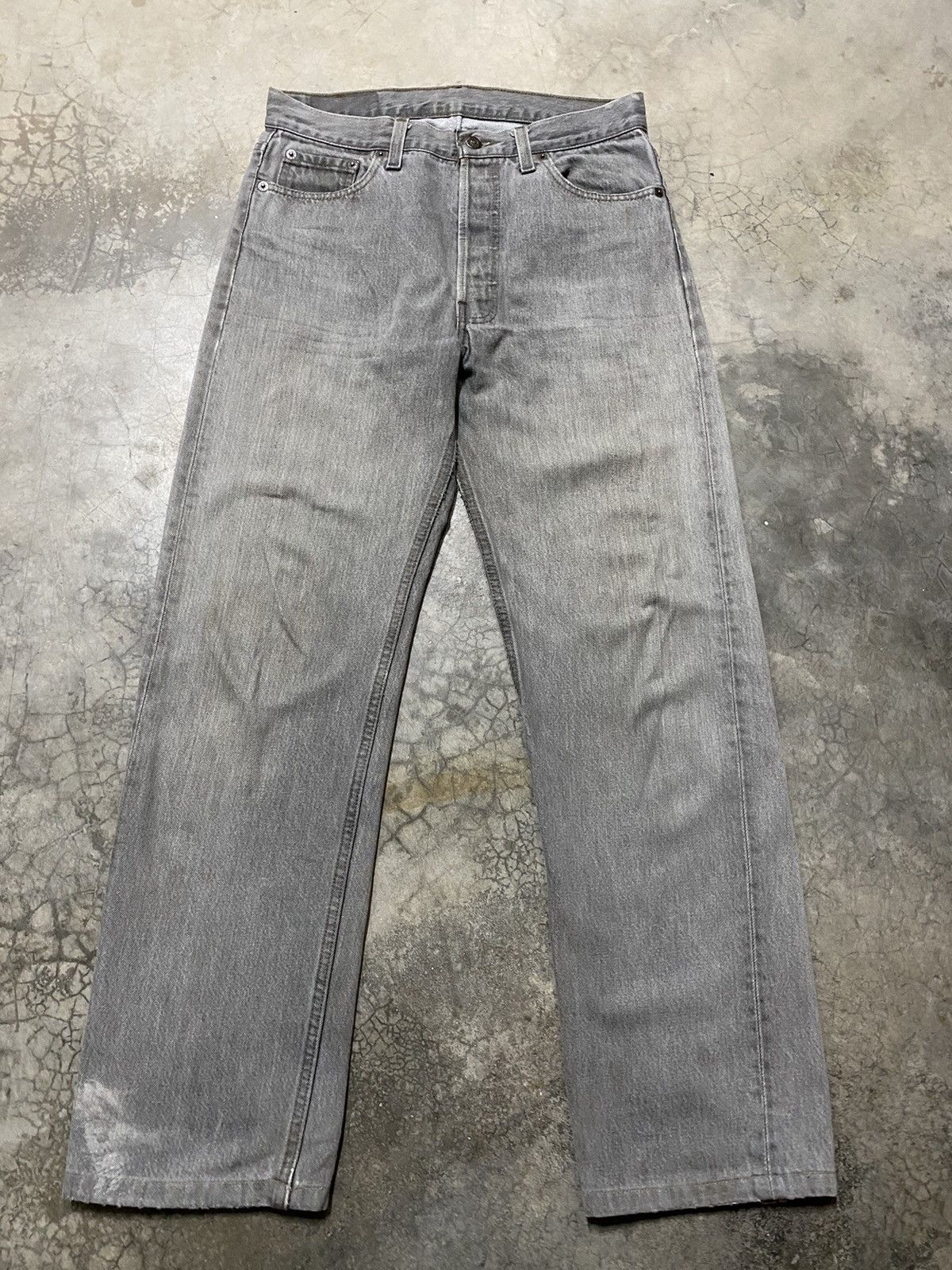 Levi's × Vintage Vintage Levi’s 501 Grey Fade Black Size US 30 / EU 46 - 6 Thumbnail