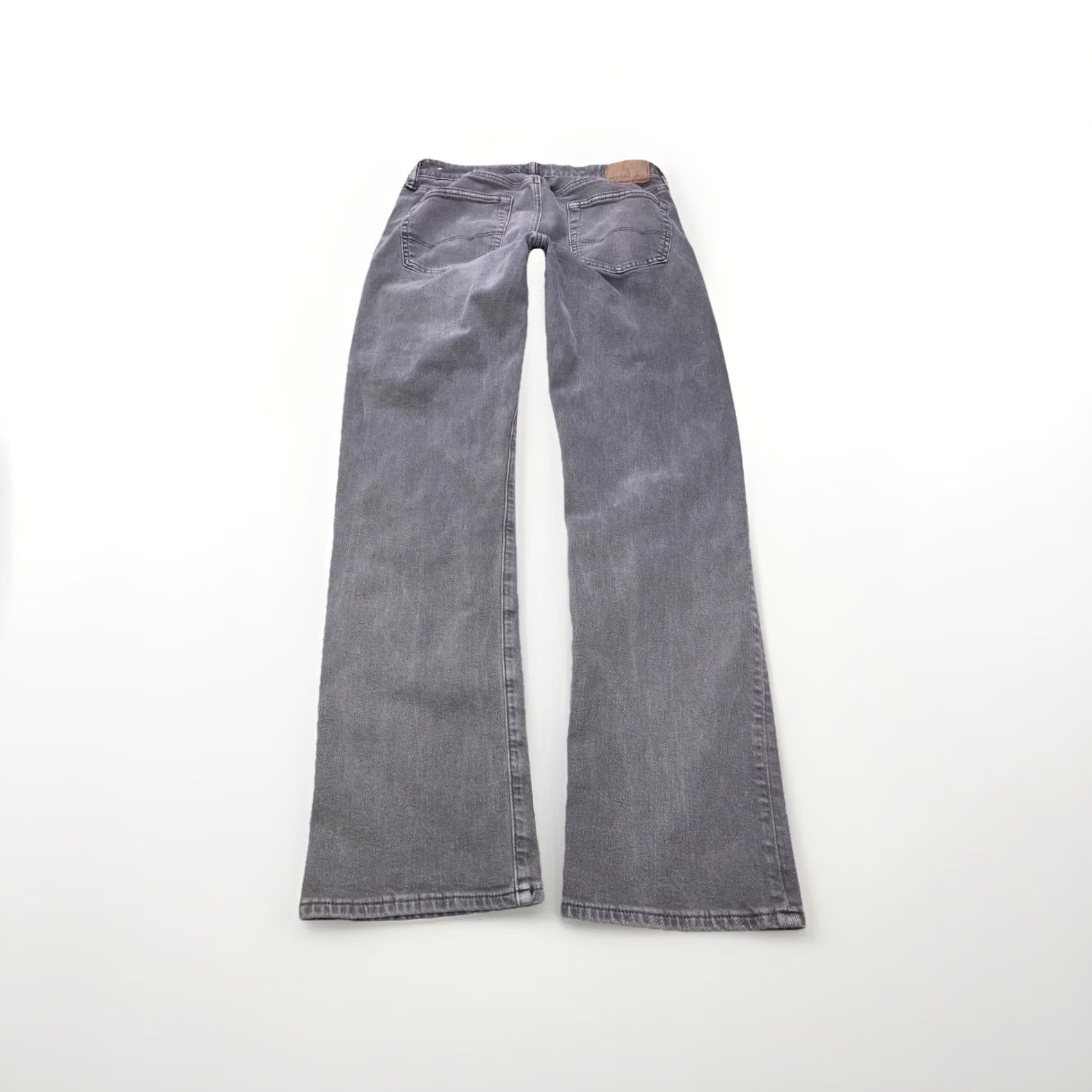 American Eagle Outfitters American Eagle Outfitters Jeans Mens 31x34 Easyflex Straight Gray Denim Cotton Blend Zip Closure Slim 90s 80s Punk Rock Grunge School Size US 31 - 7 Thumbnail