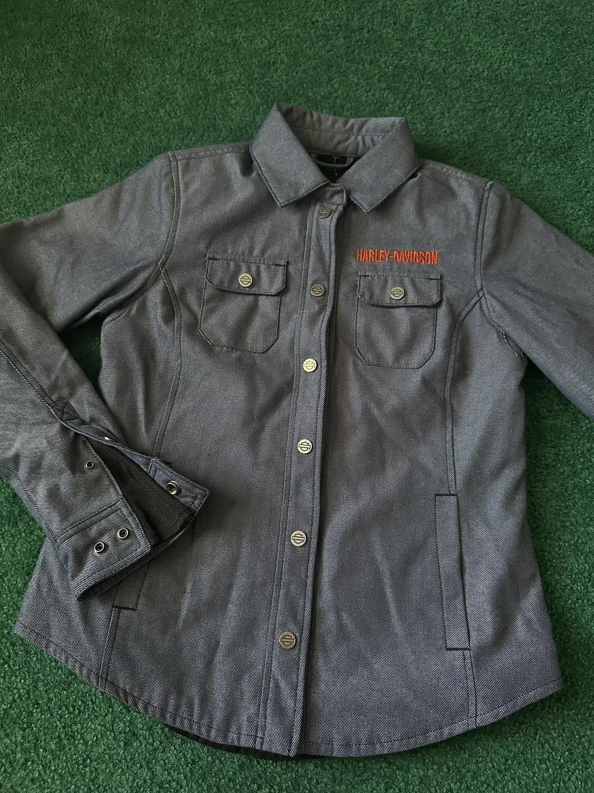 Harley Davidson New Harley-Davidson Women's Operative Textile Shirt Jacket Size S / US 4 / IT 40 - 2 Thumbnail