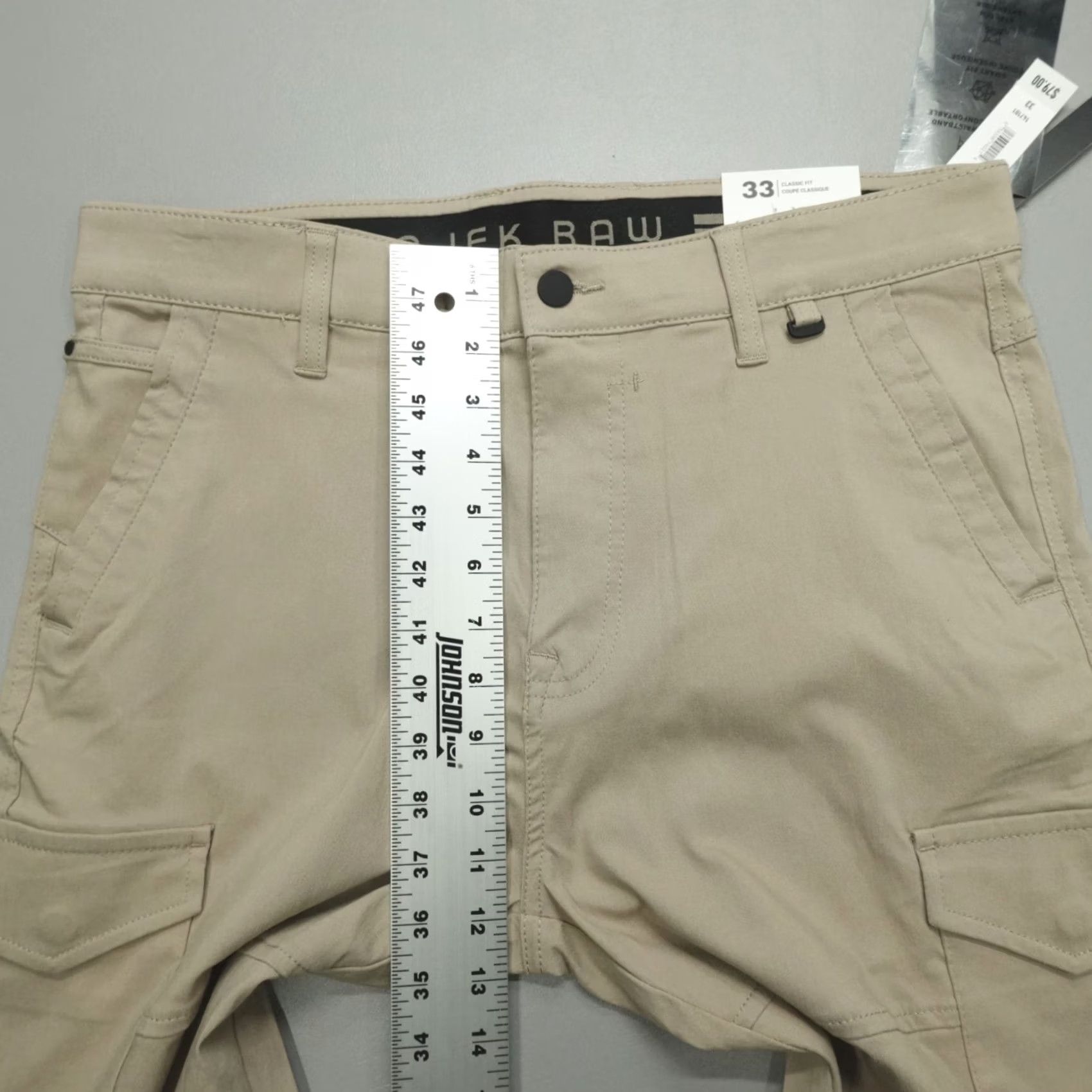 Vintage Projek Raw Bungee flex Cargo Pants Men Size 33 Classic Slim Fit 147101 Sand Size US 33 - 5 Thumbnail
