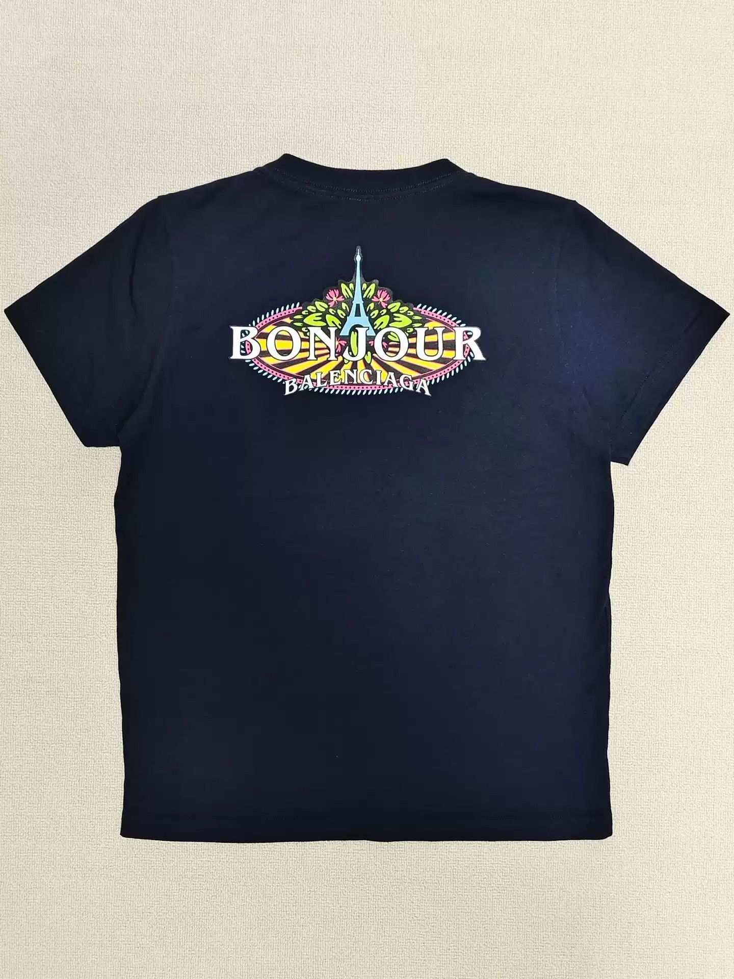 バレンシアガ　BONJOUR tシャツ BALENCIAGA (バレンシアガ) 20SS BONJOUR Logo Tee ボンジュール