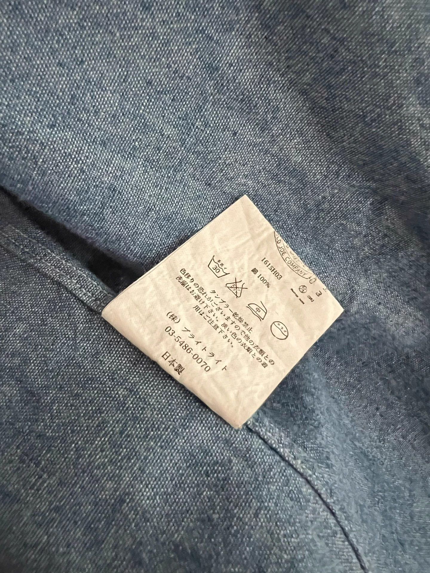 Old Joe Old Joe Rare Indigo Denim Workwear Shirt Vintage Size US M / EU 48-50 / 2 - 8 Thumbnail