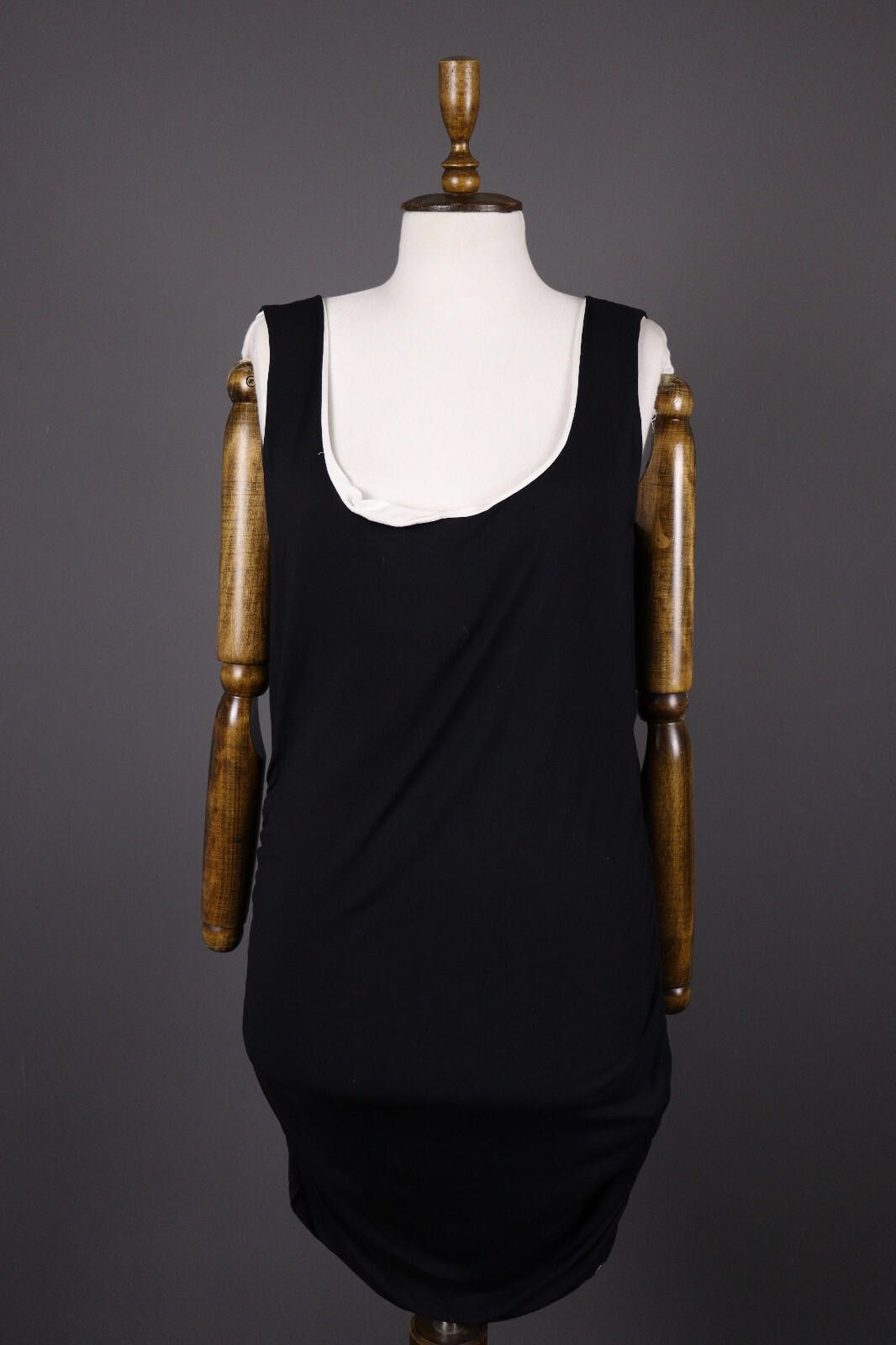 Designer Marc Cain Black 900 Summer Tank Bodycon Dress Size 6 Size M / US 6-8 / IT 42-44 - 1 Thumbnail