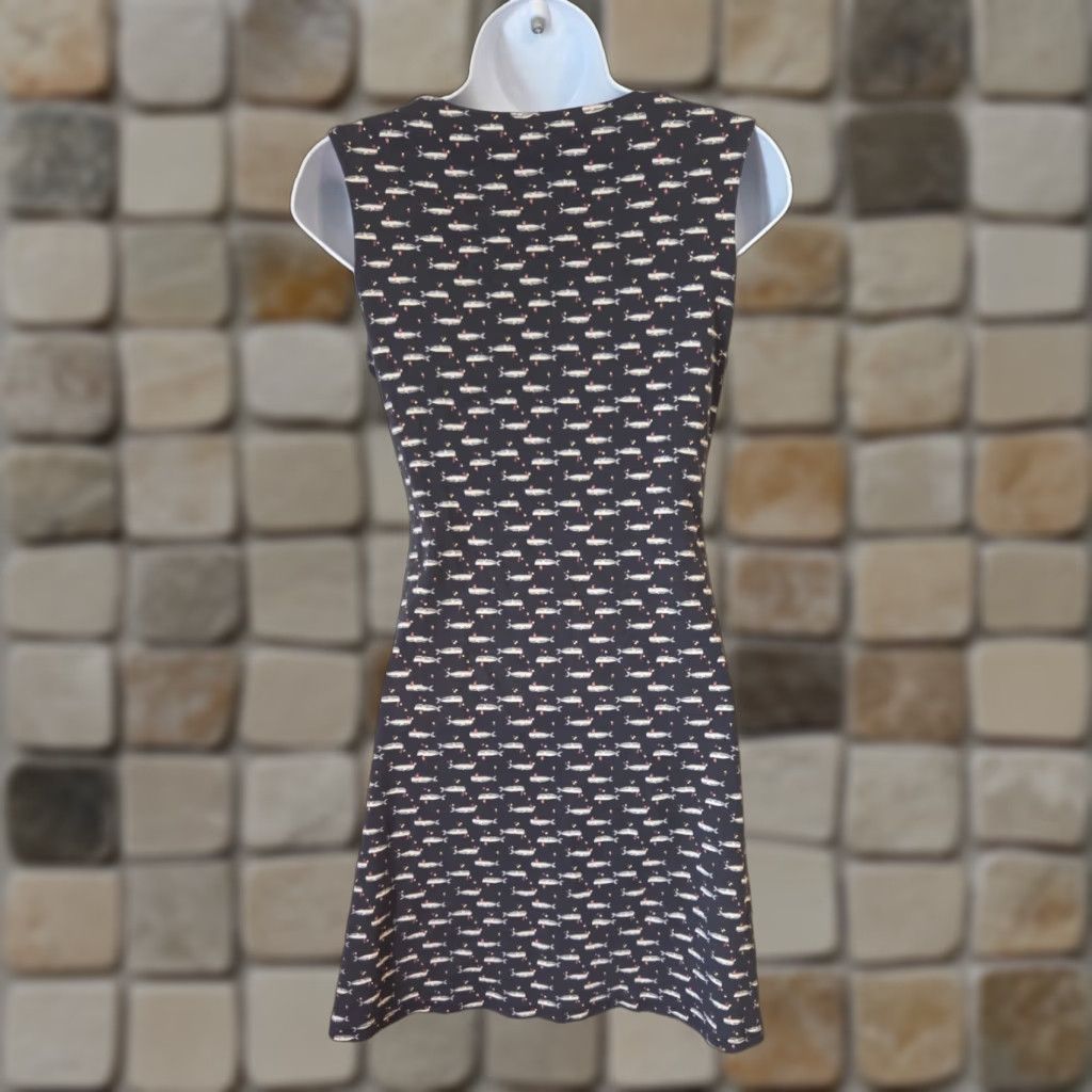 Vintage VINTAGE 90s Y2k Yumi Sporty Whale Print Dress Mini A-Line Blue 8 Womens Size M / US 6-8 / IT 42-44 - 1 Thumbnail