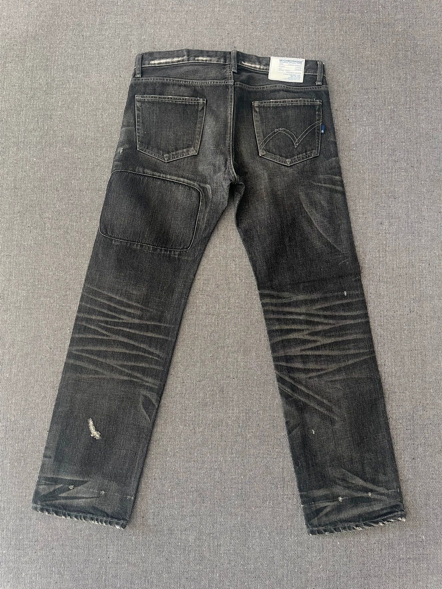 Neighborhood Neighborhood 05aw Lightning Wash Slim Straight Jeans L 9.8 Size US 34 / EU 50 - 3 Thumbnail