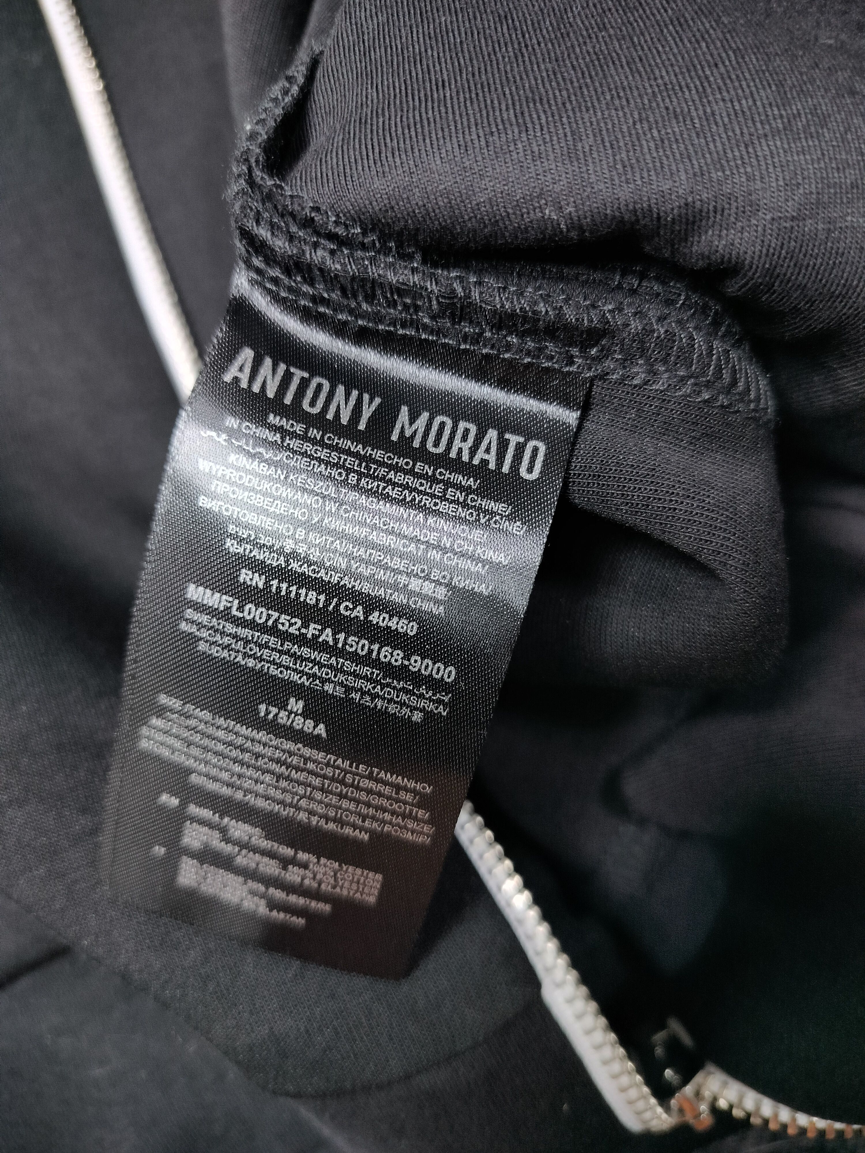 Antony Morato Antony Morato Black Zip Jacket Size US M / EU 48-50 / 2 - 6 Thumbnail