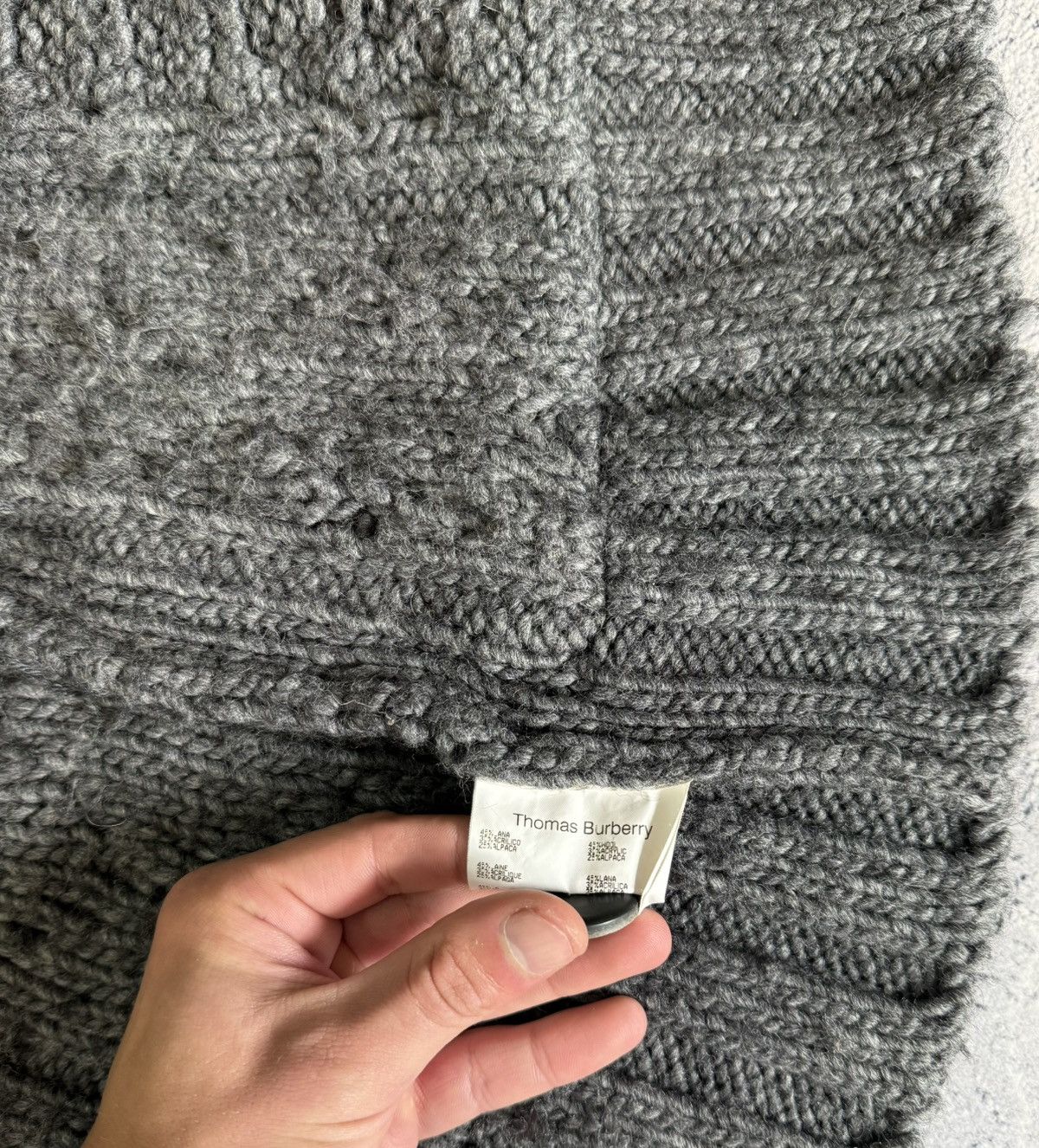 Burberry Thomas Burberry Women’s Knit Cardigan Wool Alpaca Button XS Size XS / US 0-2 / IT 36-38 - 11 Thumbnail