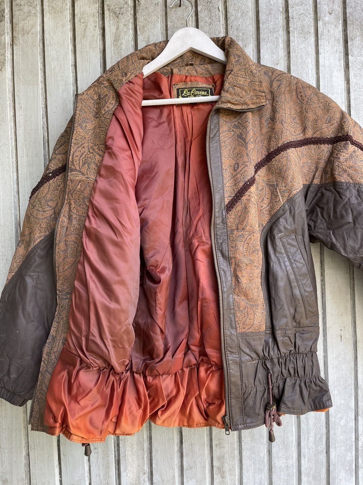 Japanese Brand Art leather jacket la covina paisley Size L / US 10 / IT 46 - 13 Thumbnail