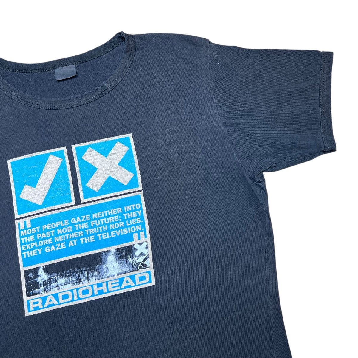 Band Tees Vtg 1997 Radiohead OK Computer W.A.S.T.E. Products Band Tee Size US L / EU 52-54 / 3 - 8 Thumbnail
