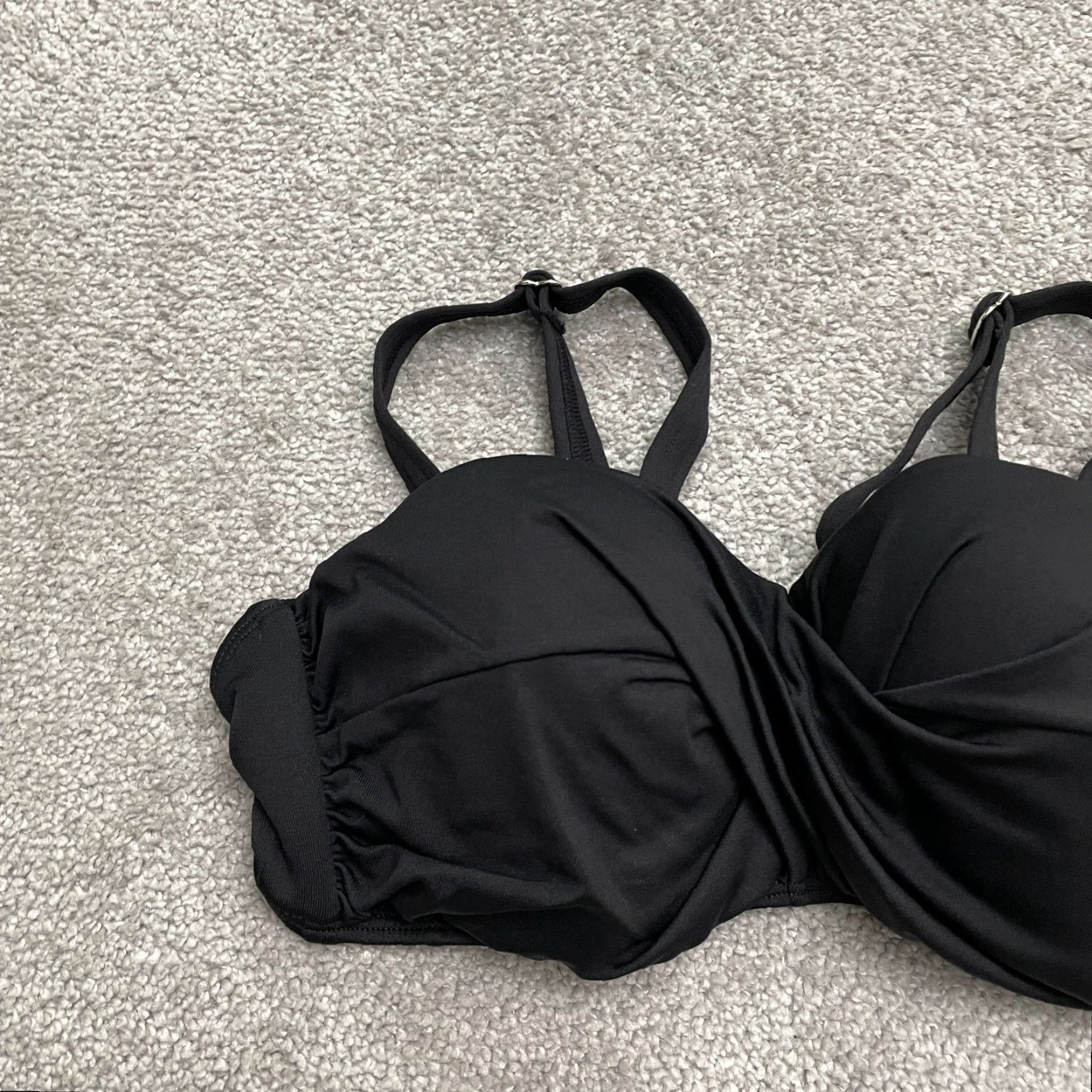 Twisted X Pualani Hawaii Bikini Top Twisted Womens XL Black Padded Adjustable Swimwear Size XL / US 12-14 / IT 48-50 - 3 Thumbnail