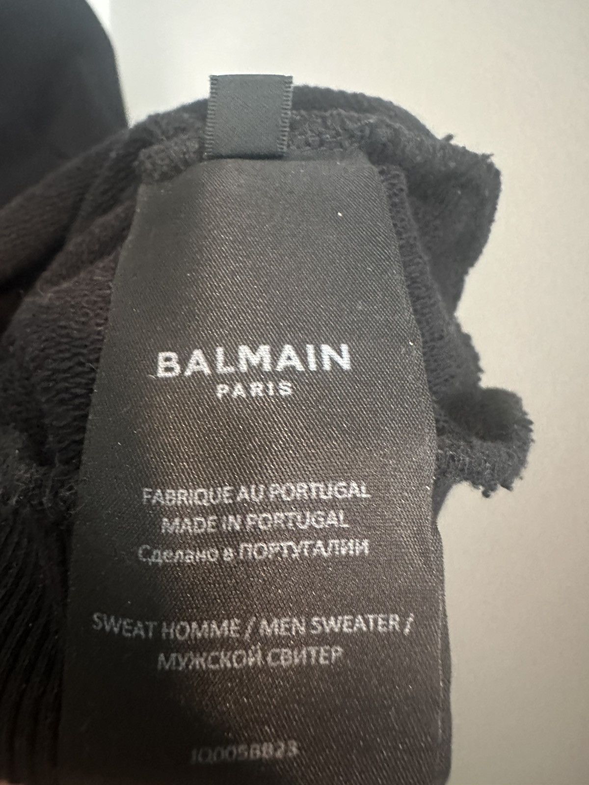 Balmain Balmain Black Printed Sweatshirt Size US L / EU 52-54 / 3 - 5 Thumbnail