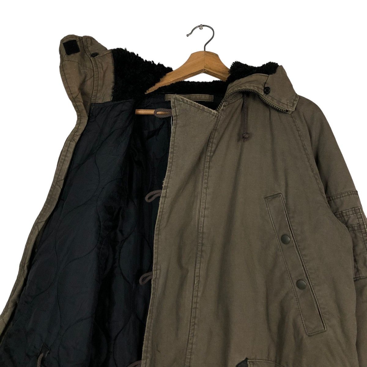 Alpha Industries 🔥VINTAGE CHORE JACKET CARGO ALPHA INDUSTRIES USA MILITARY Size US L / EU 52-54 / 3 - 12 Thumbnail