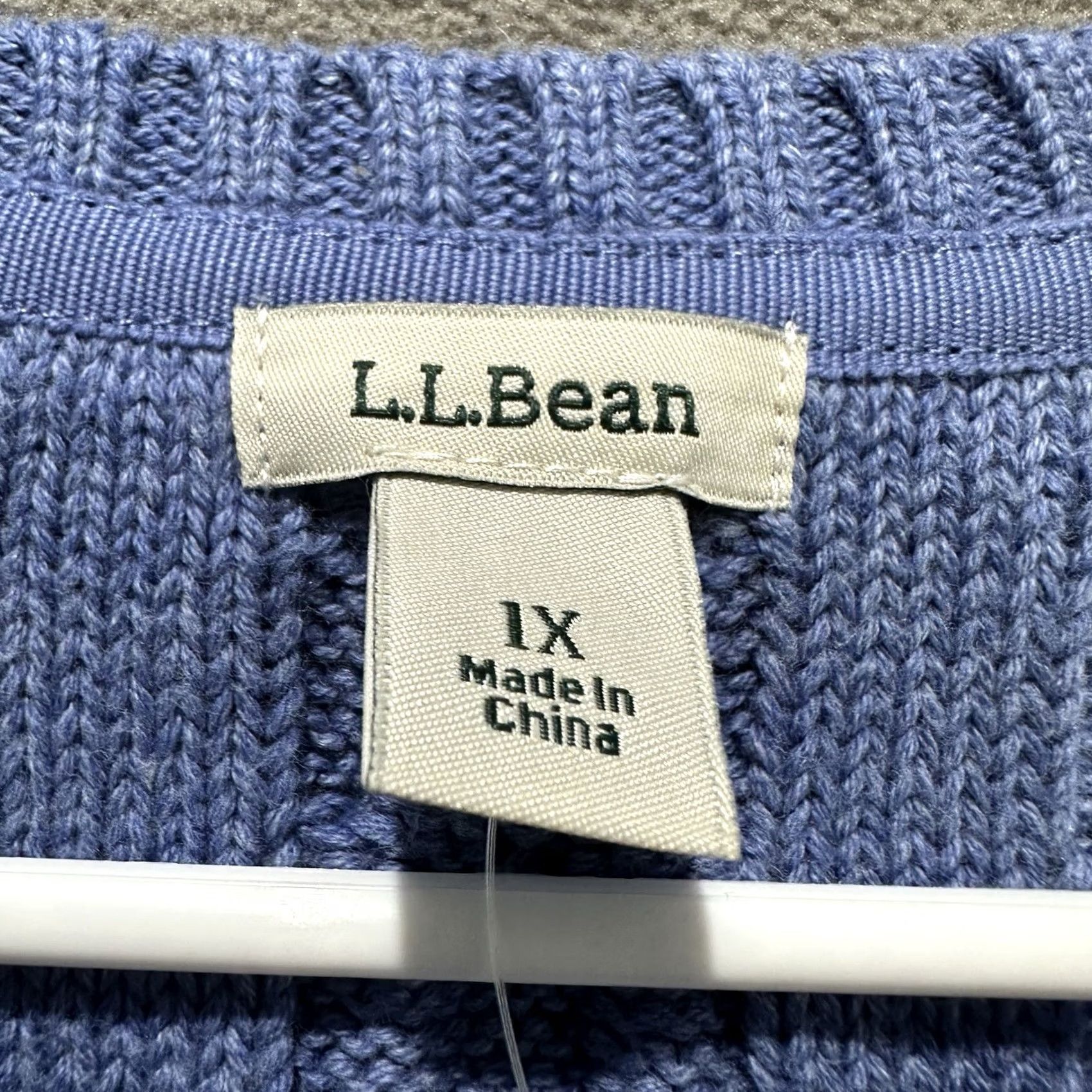 Vintage NWT L.L. Bean Sweater Women 1X Blue Heather Cable Knit Crewneck Pullover NWT L.L. Bean Sweater Women 1X Blue Heather Cable Knit Crewneck Pullover Size XL / US 12-14 / IT 48-50 - 6 Thumbnail