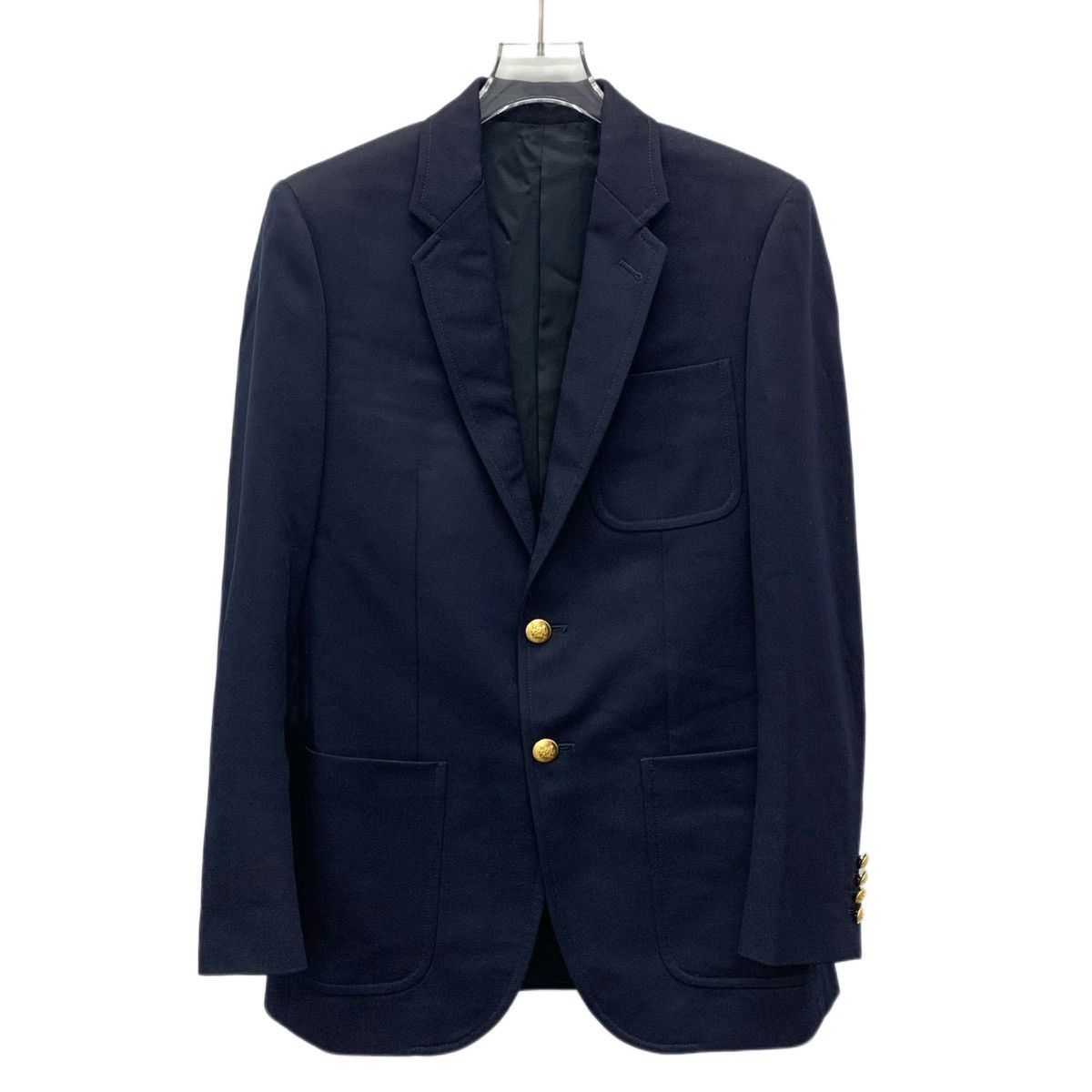 Burberry Celine Dark Blue Wool Long-Sleeved Blazer Size XS / US 0-2 / IT 36-38 - 1 Thumbnail