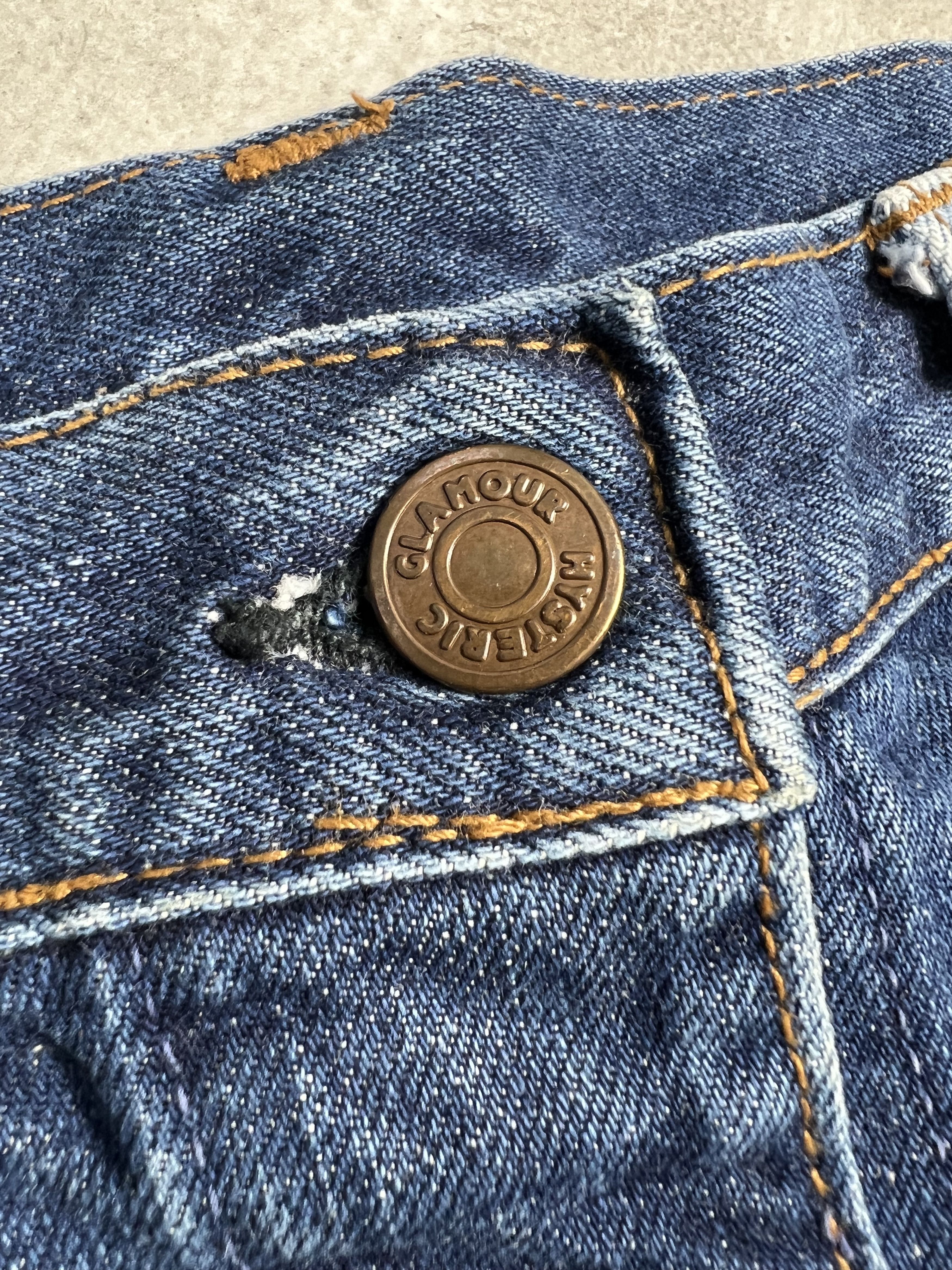 Hysteric Glamour Hysteric Glamour Kinky Jeans Patch Works Mini Skirt GTMPT300 Size 30" / US 8 / IT 44 - 5 Thumbnail