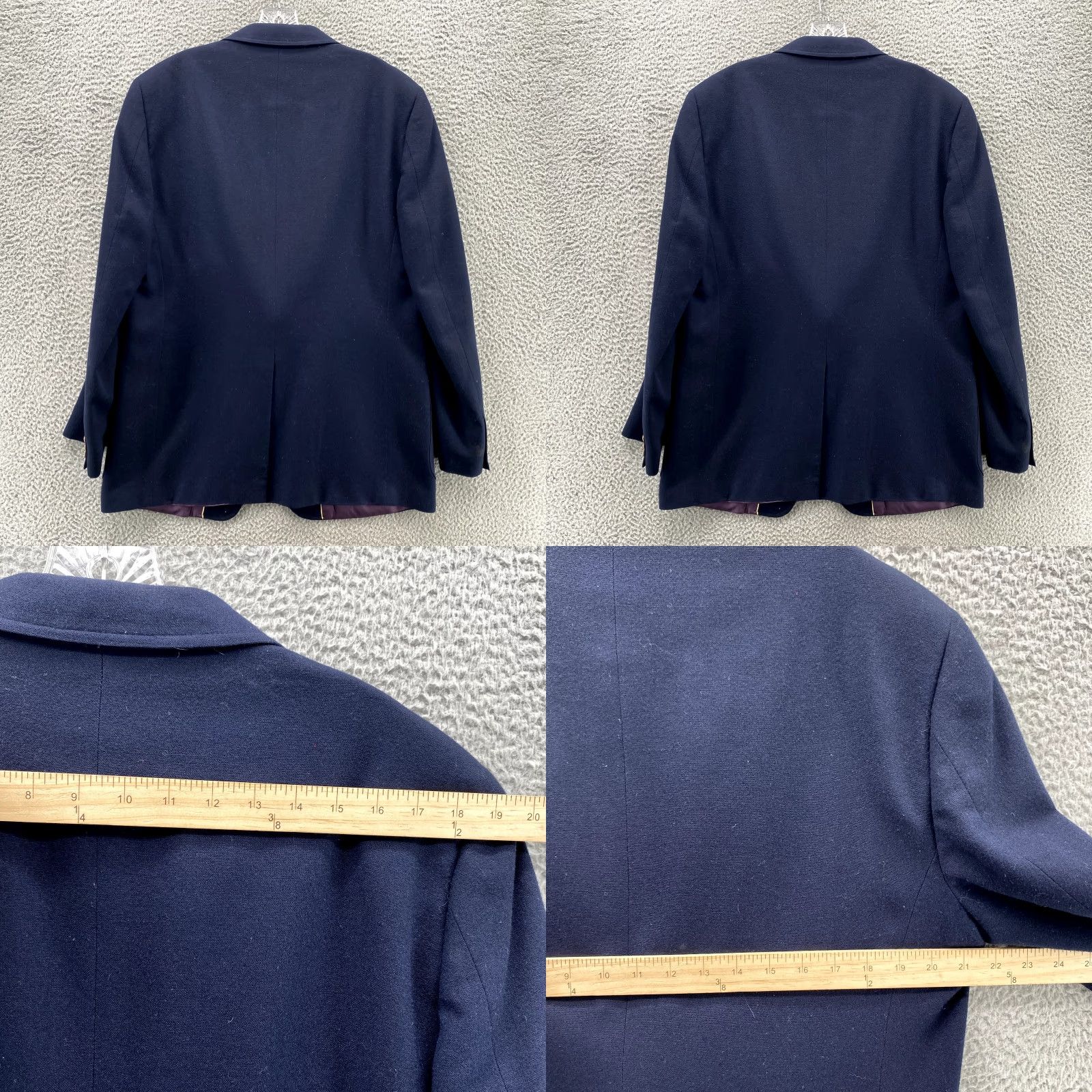 Vintage VINTAGE Mr. Mac Blazer Sport Coat Wool Navy 42 Reg Jacket Single-Breasted 2 Button Mens Size 42R - 8 Thumbnail
