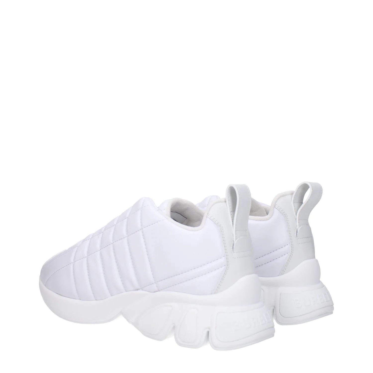 Burberry ob1o1e1024 Leather Sneakers in White Size US 8 / IT 38 - 4 Thumbnail