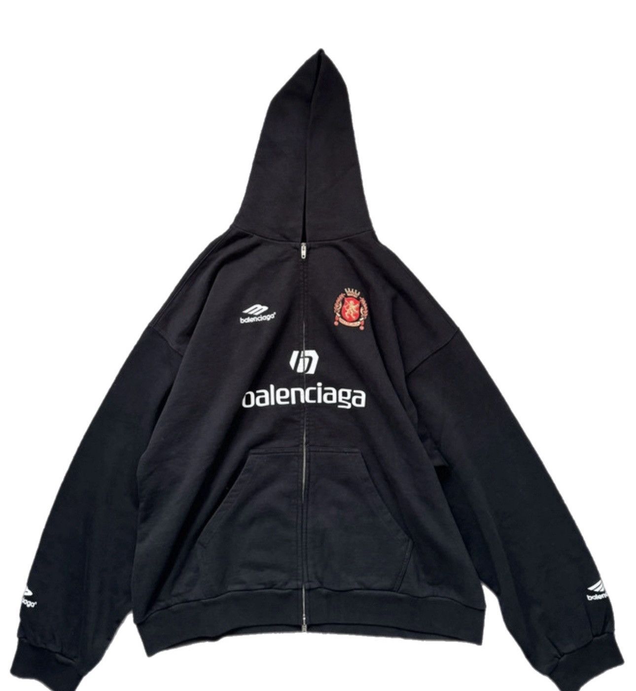 トップス balenciaga soccer zip up hoodie BALENCIAGA Paris Soccer zip-up hoodie | REVERSIBLE