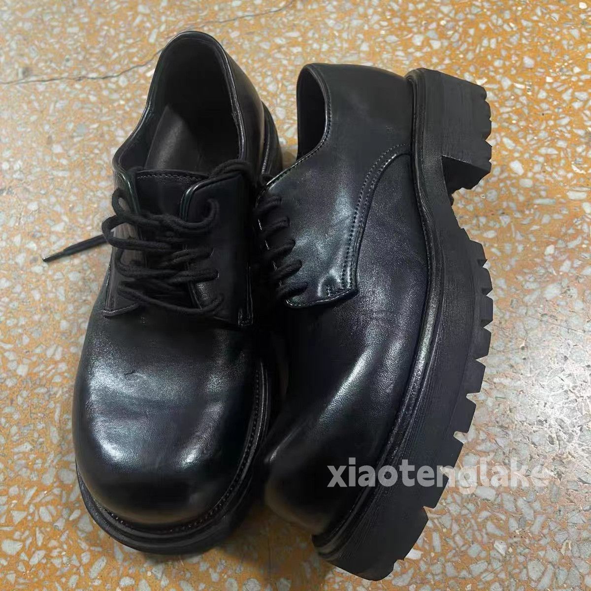 Vintage Utility punk yuppie grunge big head thick sole derby shoes Size US 11 / EU 44 - 3 Thumbnail