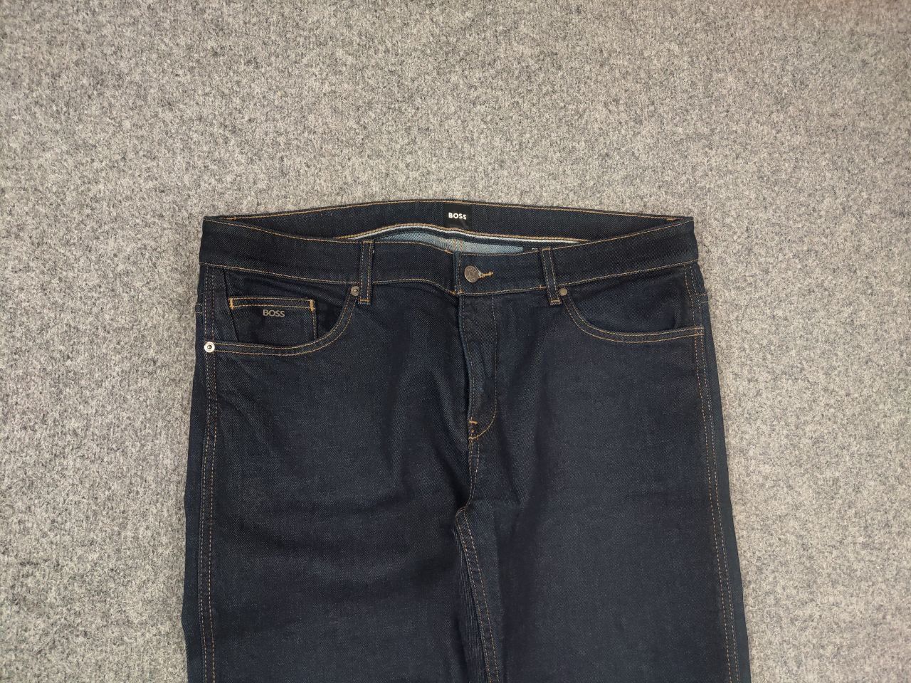 Hugo Boss Hugo Boss Delaware 3 slim fit Dark Blue Cotton Denim Jeans Size US 36 / EU 52 - 6 Thumbnail