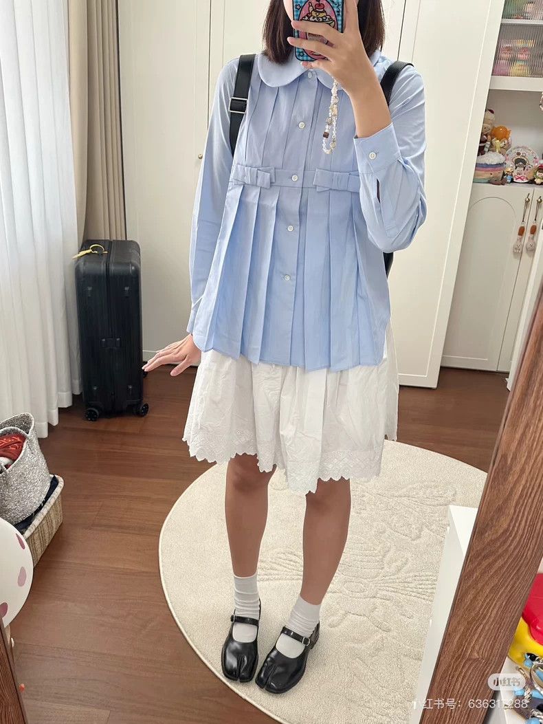 Comme des Garcons Comme Des Garcons Popular Bow Pleated Shirt Size S / US 4 / IT 40 - 8 Thumbnail