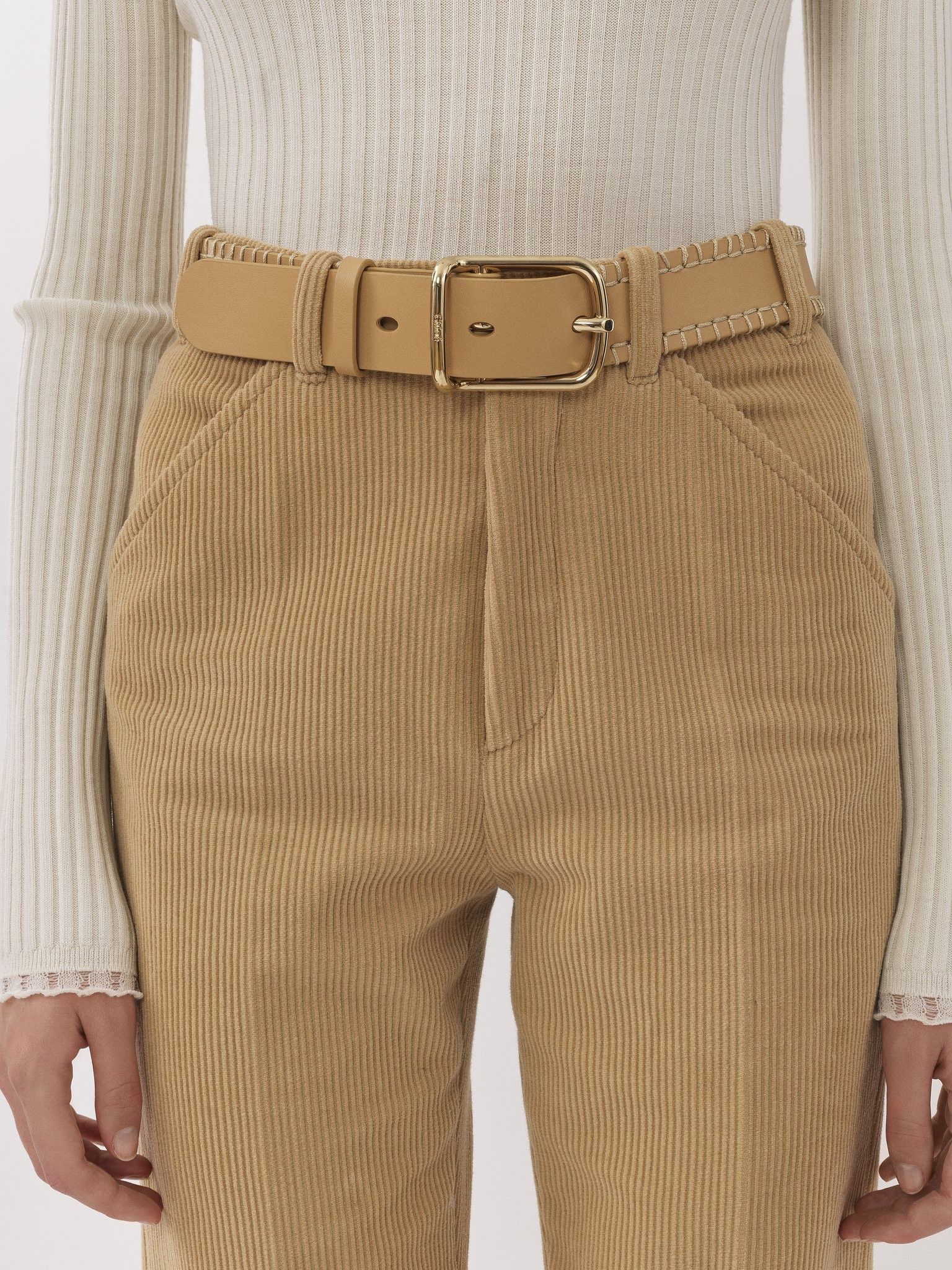 Chloe o1loc1c1024 Size: OS / Louela Belt in Milky/Brown Size ONE SIZE - 3 Thumbnail