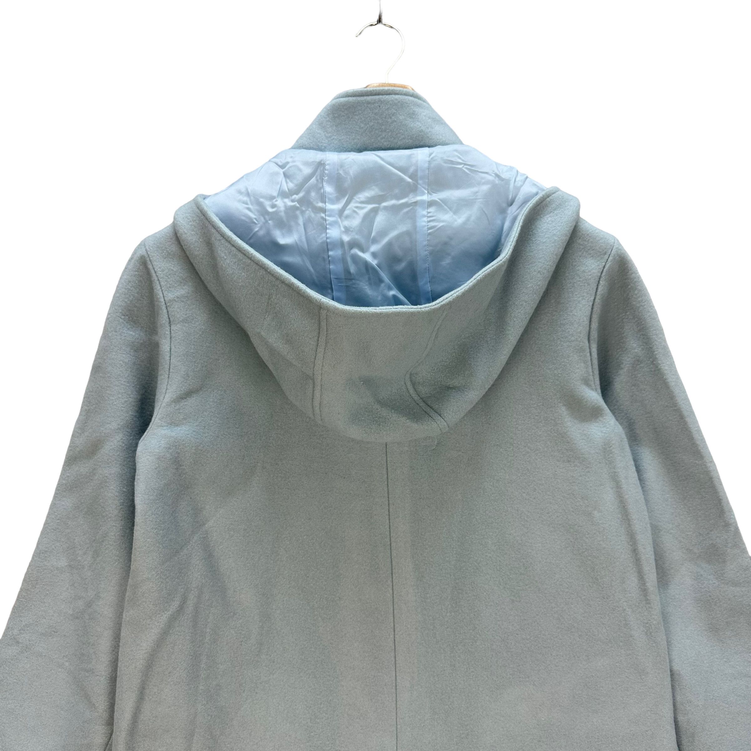 Theory THEORY HOODED BABY BLUE WOOL LONG COAT #8042-198 Size M / US 6-8 / IT 42-44 - 13 Thumbnail