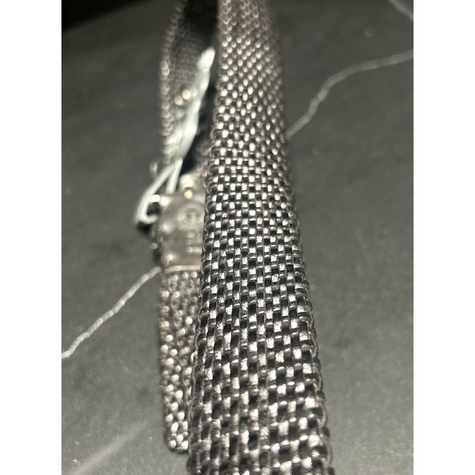 PT Torino Torino Belt NWT Size 34 Black Italian Leather Woven Men 34 Belt Size 34 - 6 Thumbnail